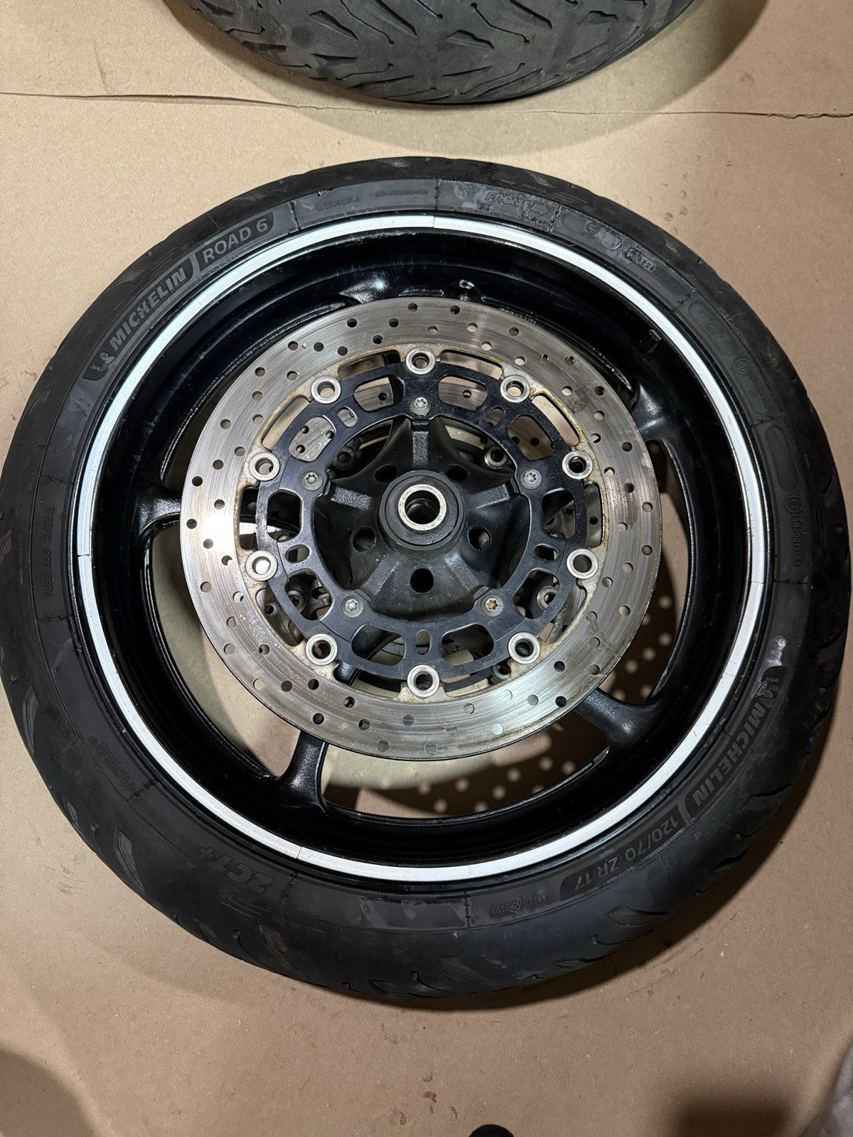 08-16 Yamaha YZF R6 YZFR6 OEM Front Rear Wheels Rims Rotors Sprocket Hub