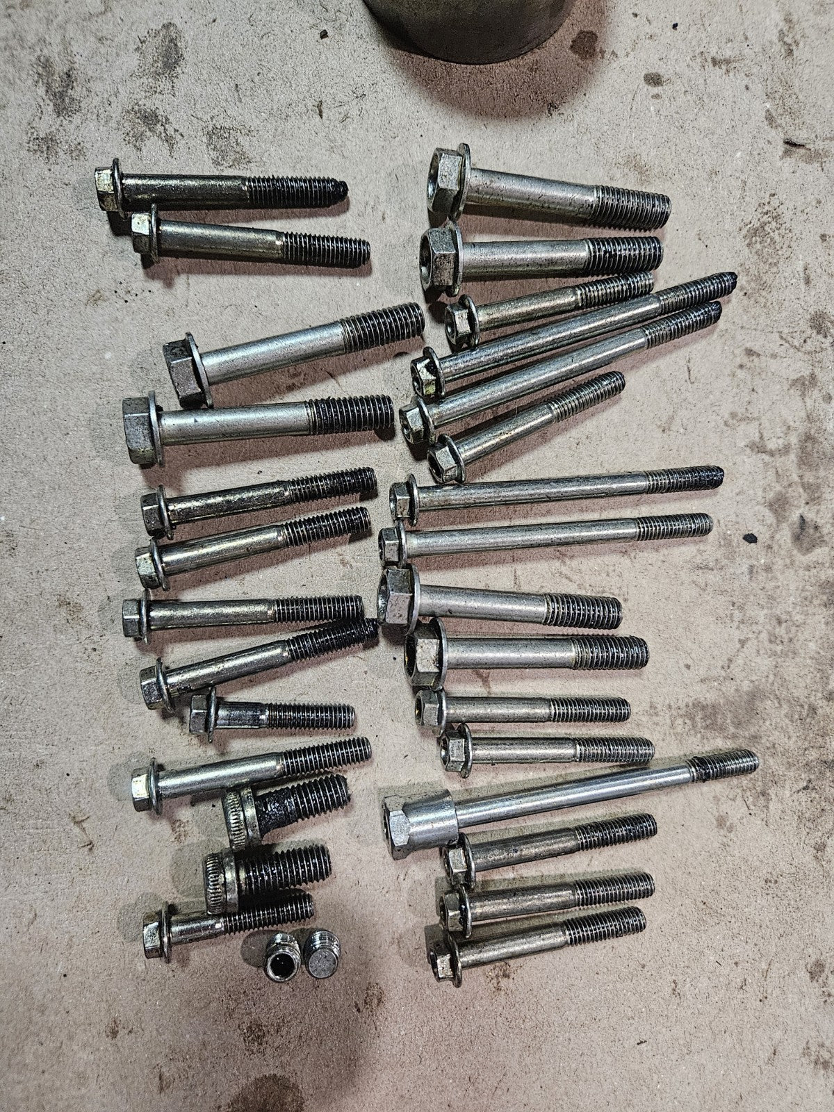 12-15 Ducati Panigale 1299 OEM Engine Oil Gear Motor Lubrication Crankcase Bolts