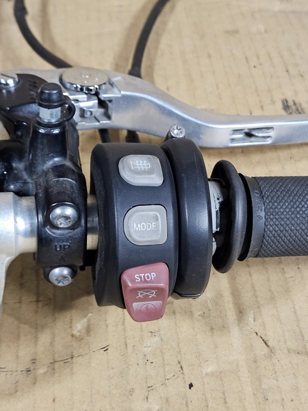 09-14 BMW S1000RR OEM Right Clip On Throttle Brake Master Cylinder Heated Grip21