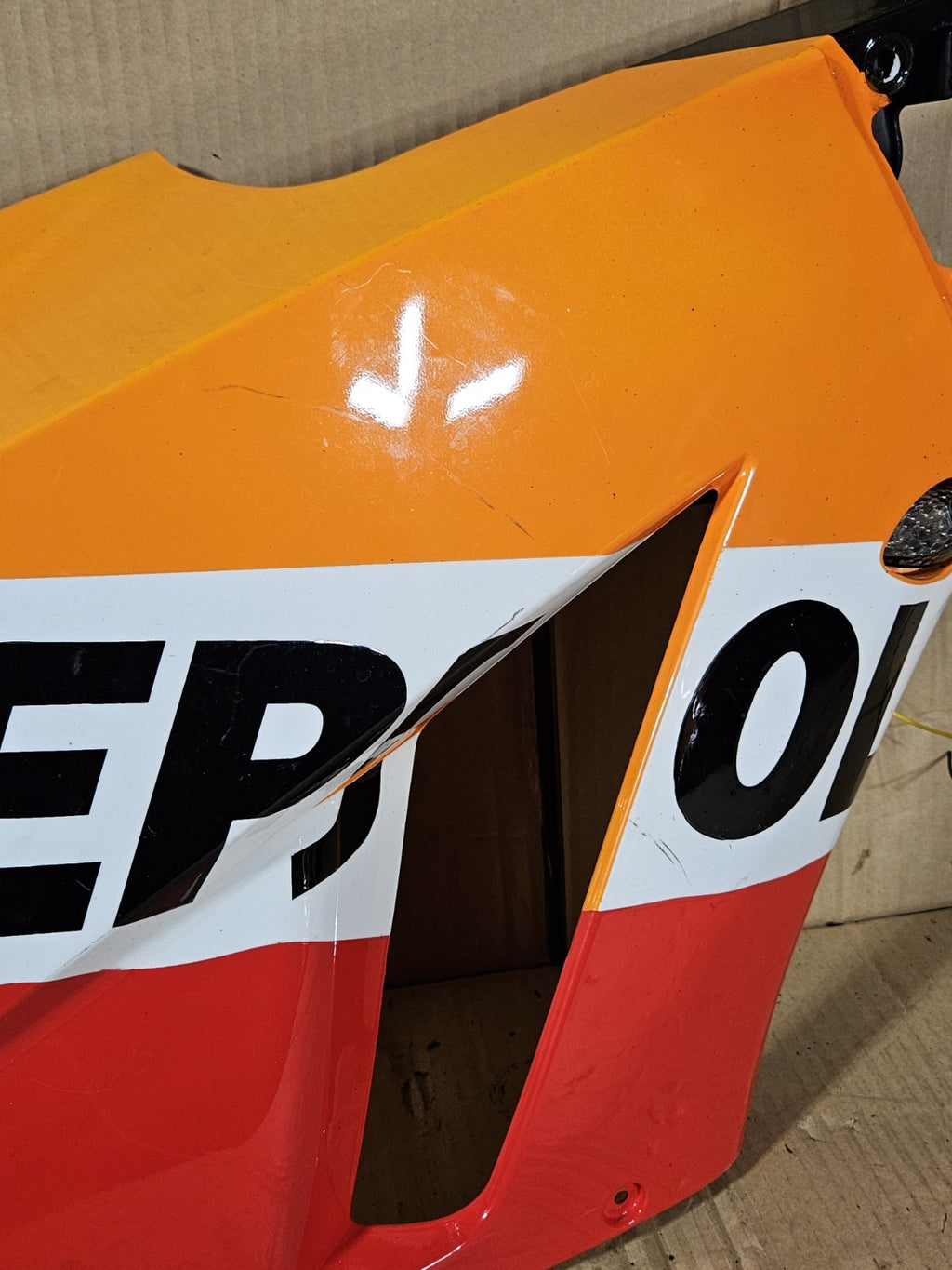 2013 Honda CBR600RR CBR 600RR Aftermarket Repsol Right Side Fairing Panel Cowl2