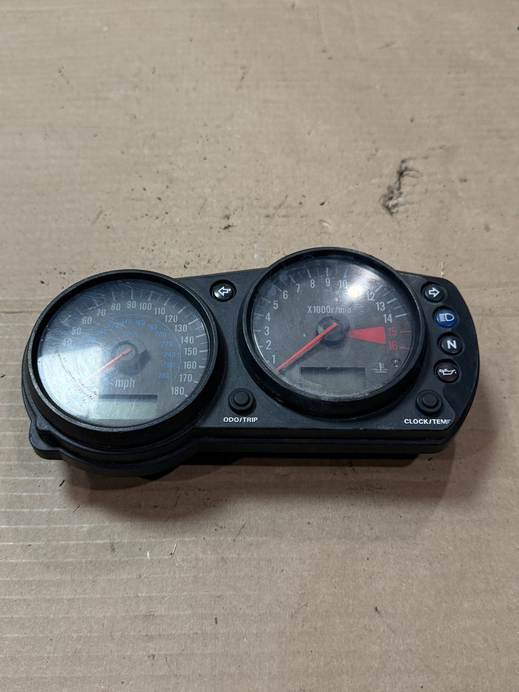 1998-1999 Kawasaki Ninja ZX6R ZX600G OEM Gauge Cluster Speedo Tach 28011-11751