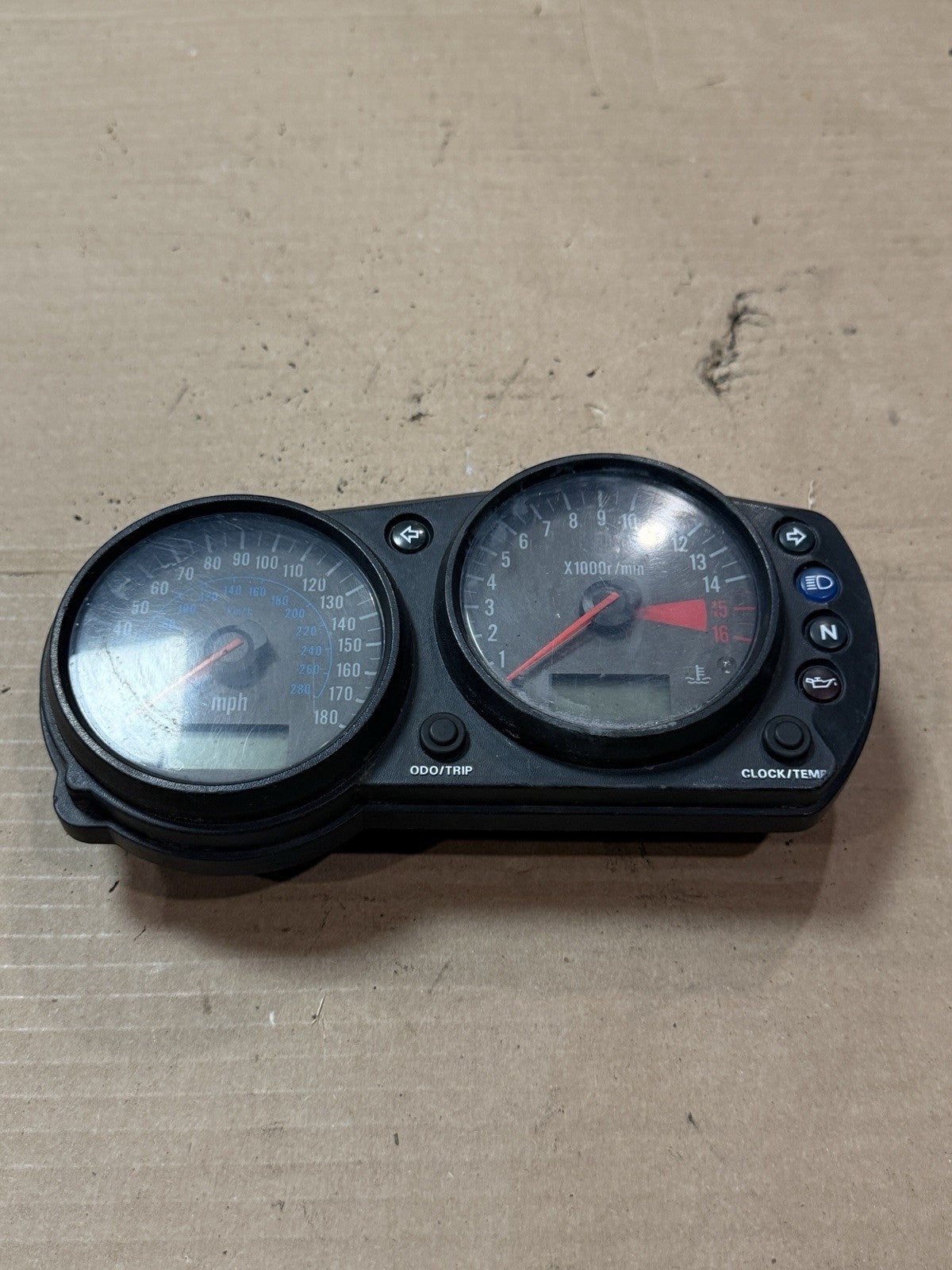 1998-1999 Kawasaki Ninja ZX6R ZX600G OEM Gauge Cluster Speedo Tach 28011-11751