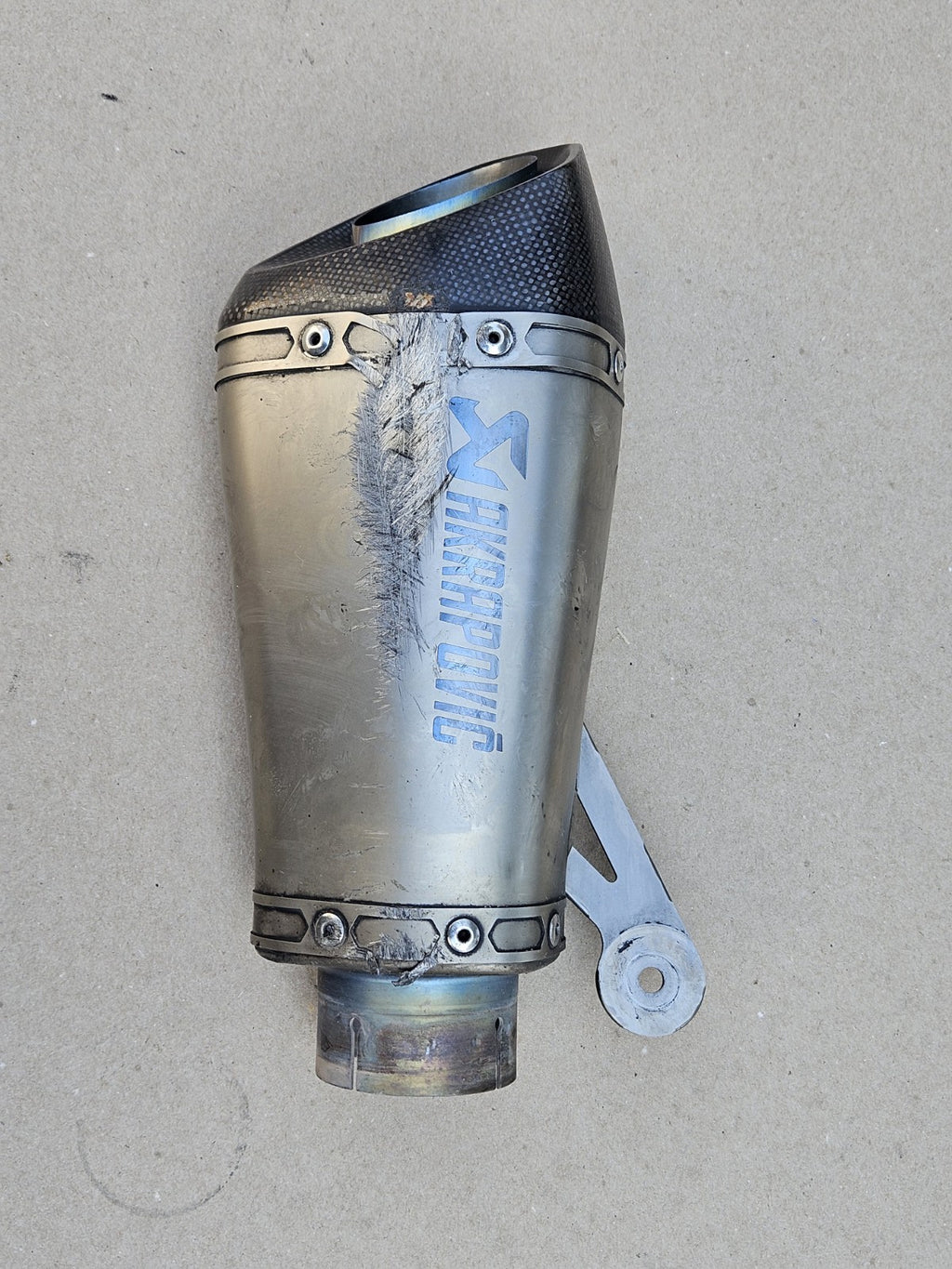 10-14 BMW S1000RR Akrapovic Slip On Exhaust Muffler Conical Pipe Mhas1z001