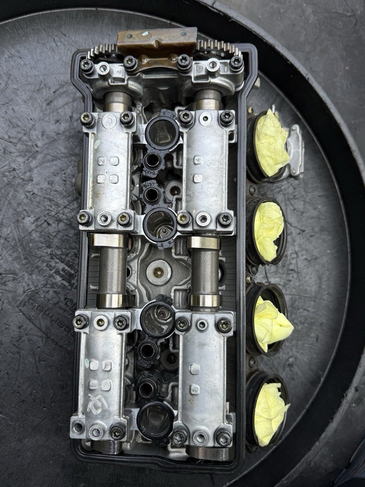 2011-2015 2014 KAWASAKI NINJA ZX10R ZX-10R ENGINE TOP END CYLINDER HEAD W/ CAMS2