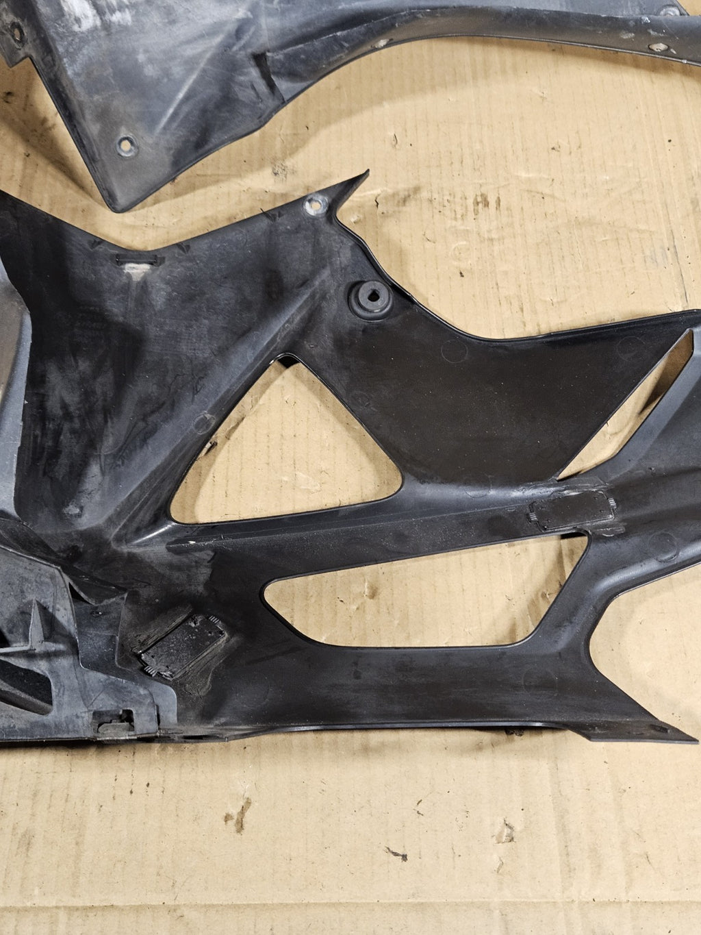 2012 BMW S1000RR OEM Lower Side Underpanel Fairing Trim Left Right Pair Black12
