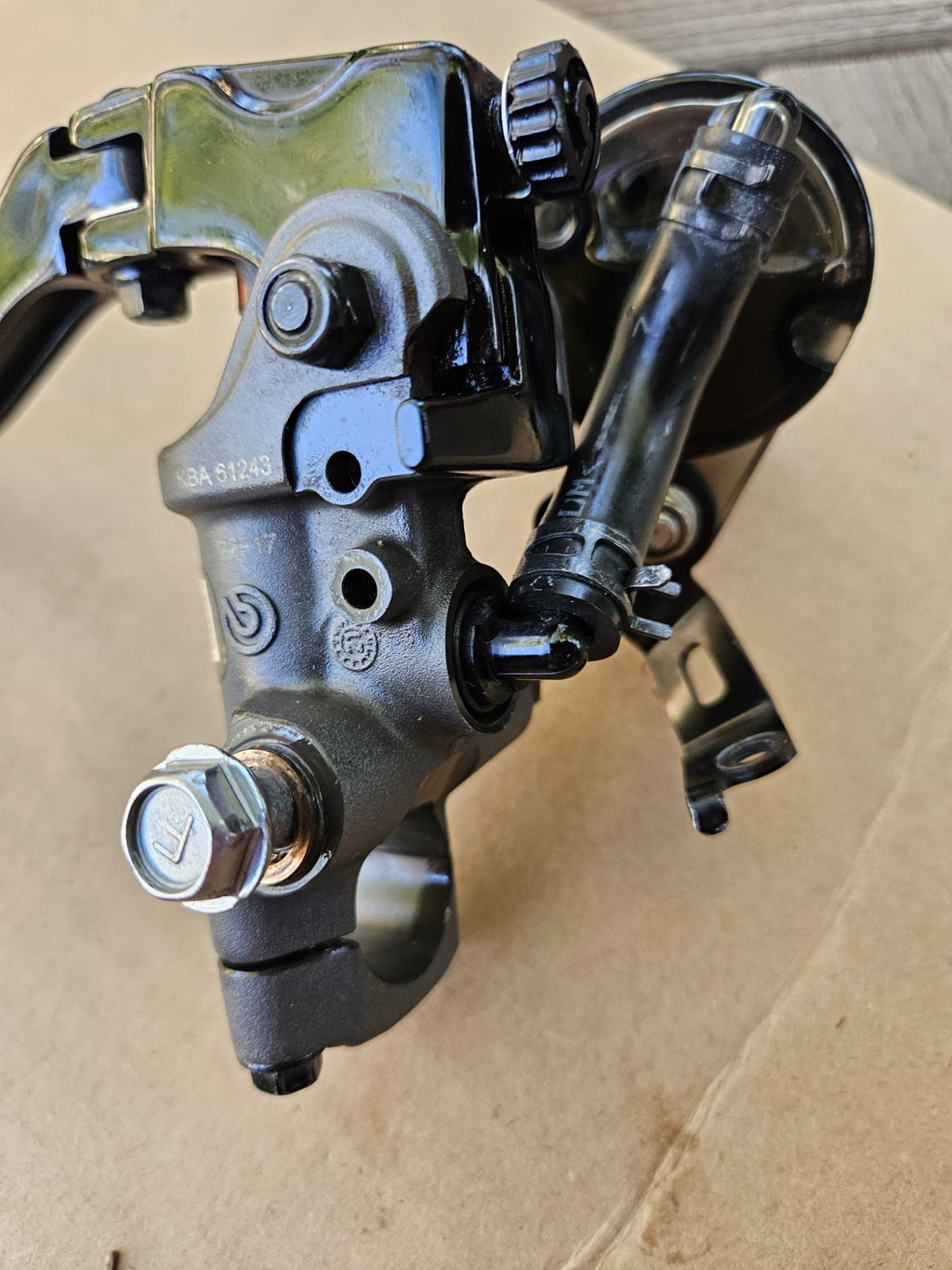 BREMBO 17 RCS FRONT BRAKE MASTER CYLINDER AND BREMBO LEVER GENUINE5