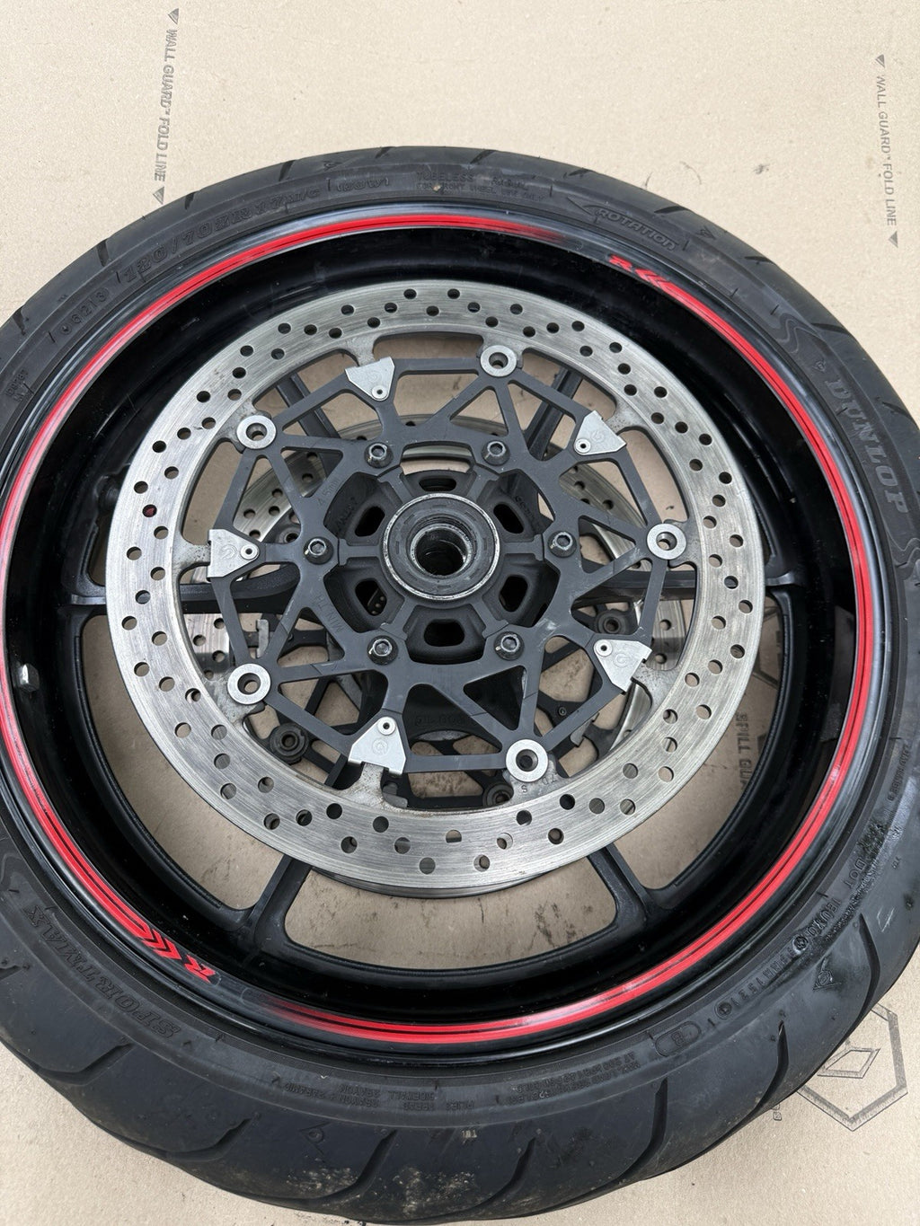 2017-2025 Suzuki GSXR1000 GSXR1000R OEM Front Rear Wheels Rotors Sprocket Hub2