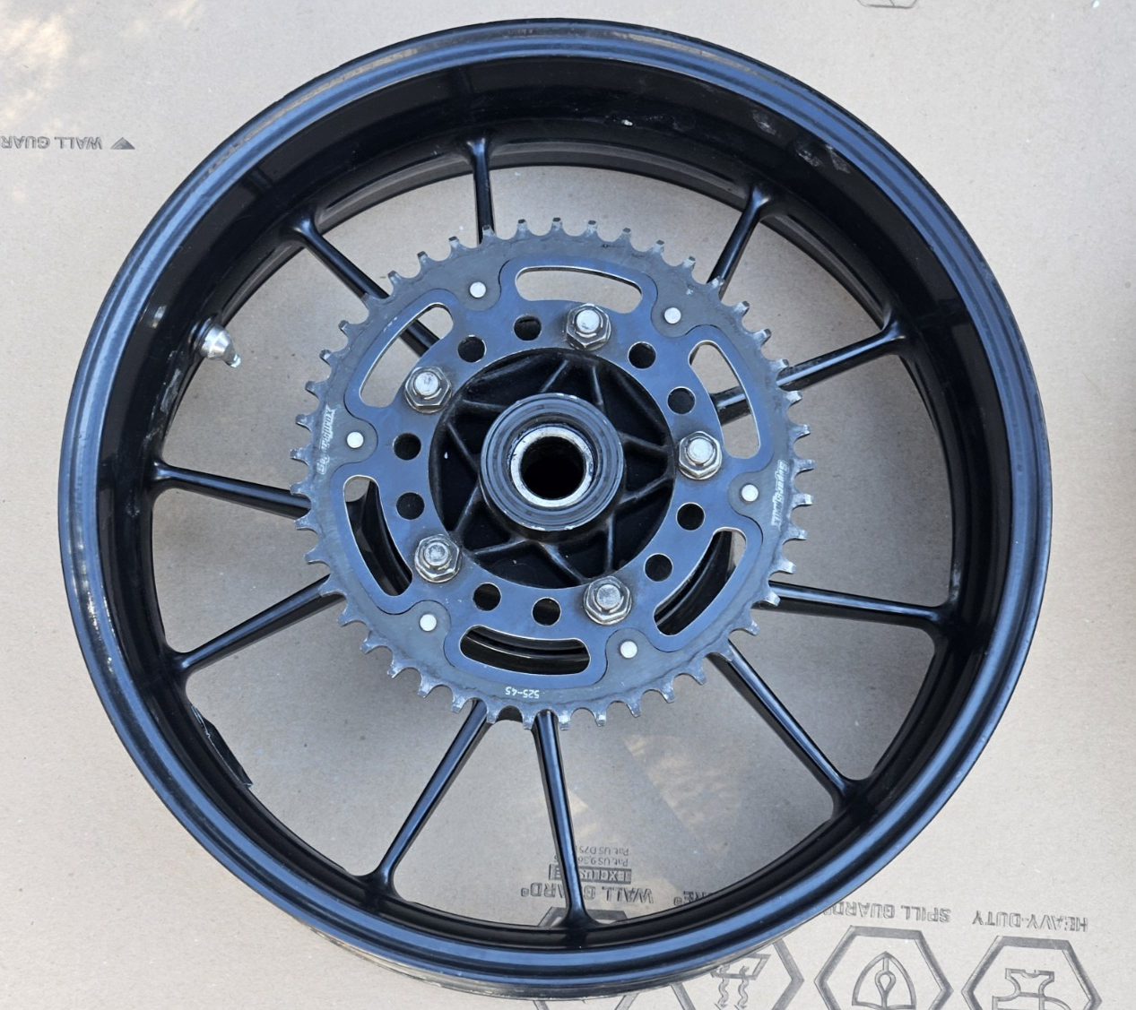 2010-2014 BMW S1000RR OEM Rear Wheel Rim Straight Clean Genuine