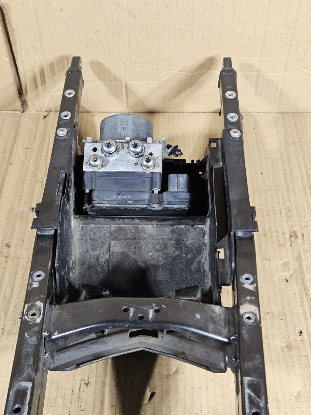 2012 BMW S1000RR OEM Rear Subframe with Battery Box Tray ABS Pump Unit Module3