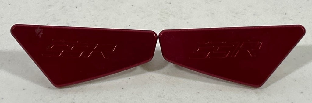 Ducati Panigale 1199 1299 CNC Billet Mirror Block Off Plates Pair Red Set
