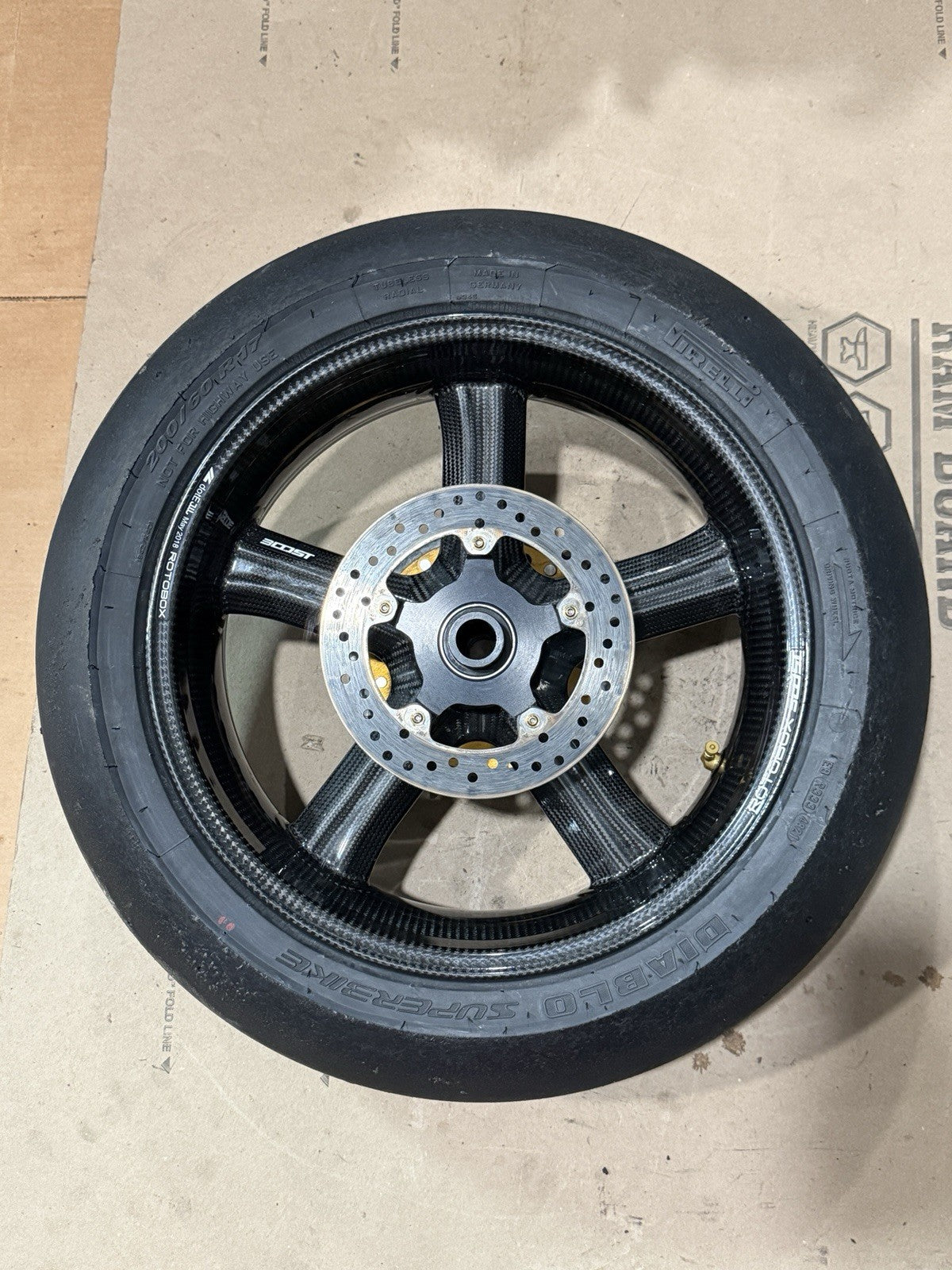 Rotobox Boost Carbon Wheels Set Front Rear 17x3.5 17x6 2010-2019 BMW S1000RR HP4