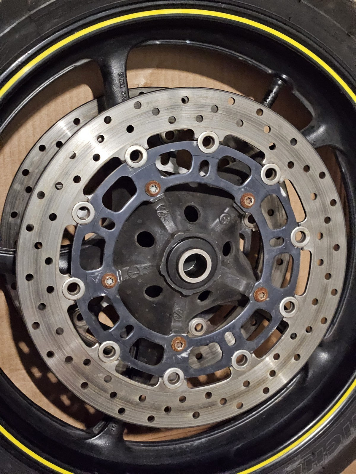 2008-2016 Yamaha YZF-R6 OEM Front Rear Wheels Rims Set Rotors Tires 5SL-25168-0018