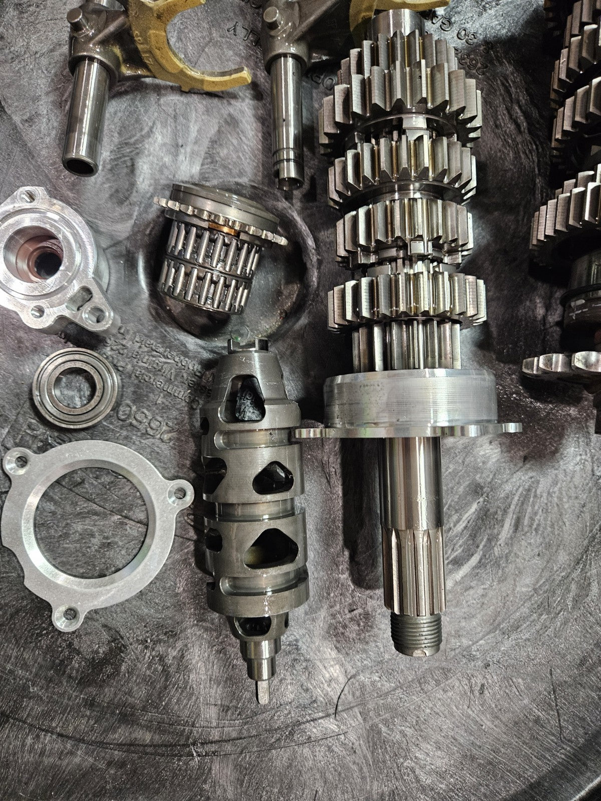 15-18 BMW S1000RR OEM Transmission Gearbox Complete Assembly 6 Speed Shift Drum