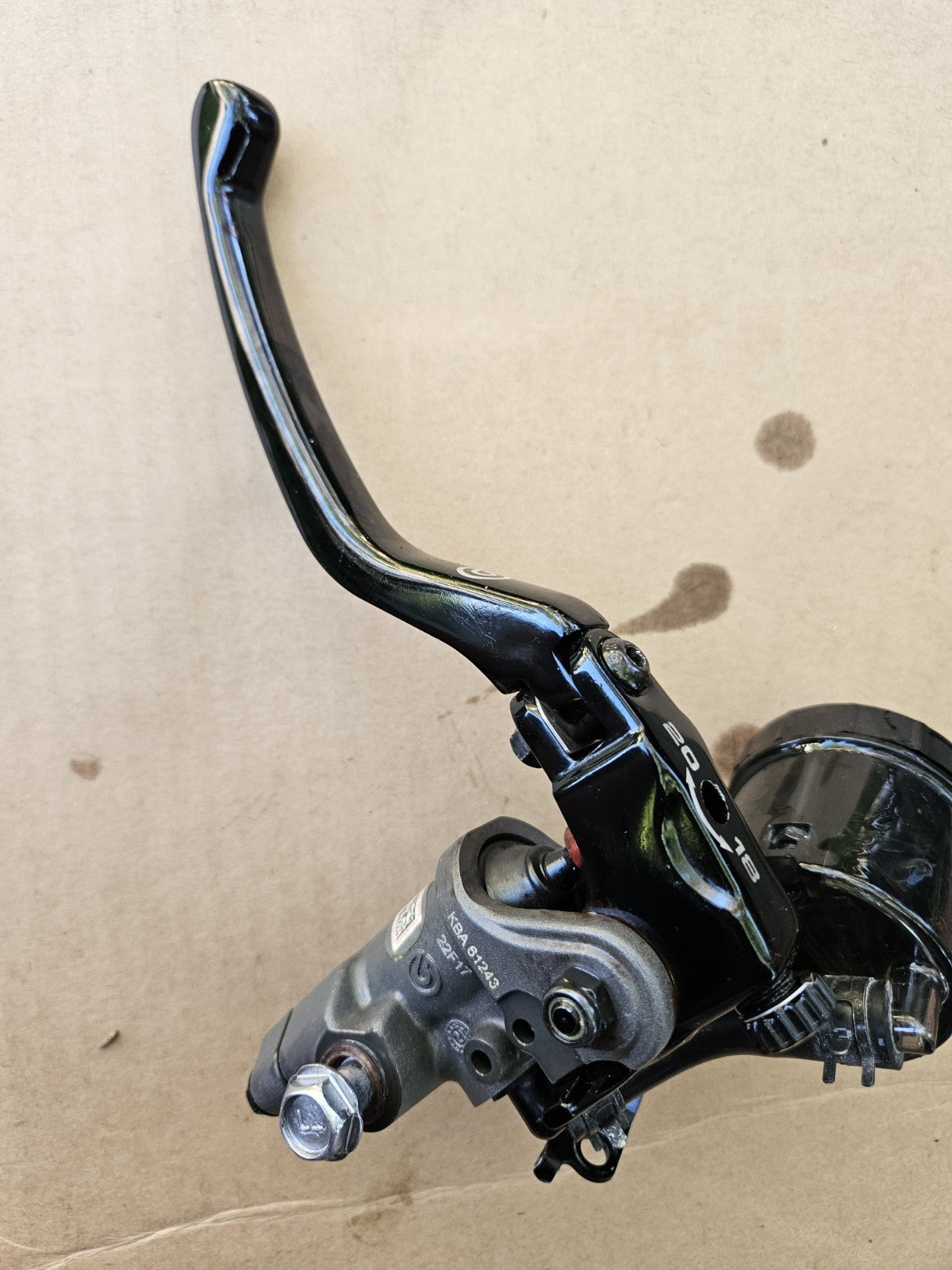 BREMBO 17 RCS FRONT BRAKE MASTER CYLINDER AND BREMBO LEVER GENUINE6