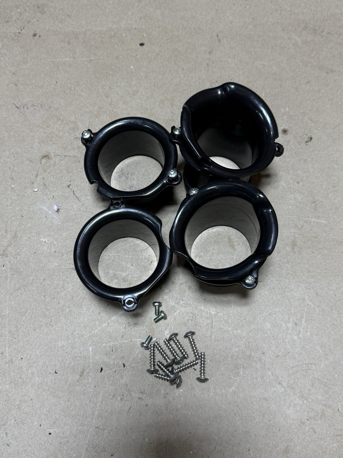 2015-2018 Aprilia RSV4 RR RF Tuono V4 OEM Airbox Intake Velocity Stacks Trumpets