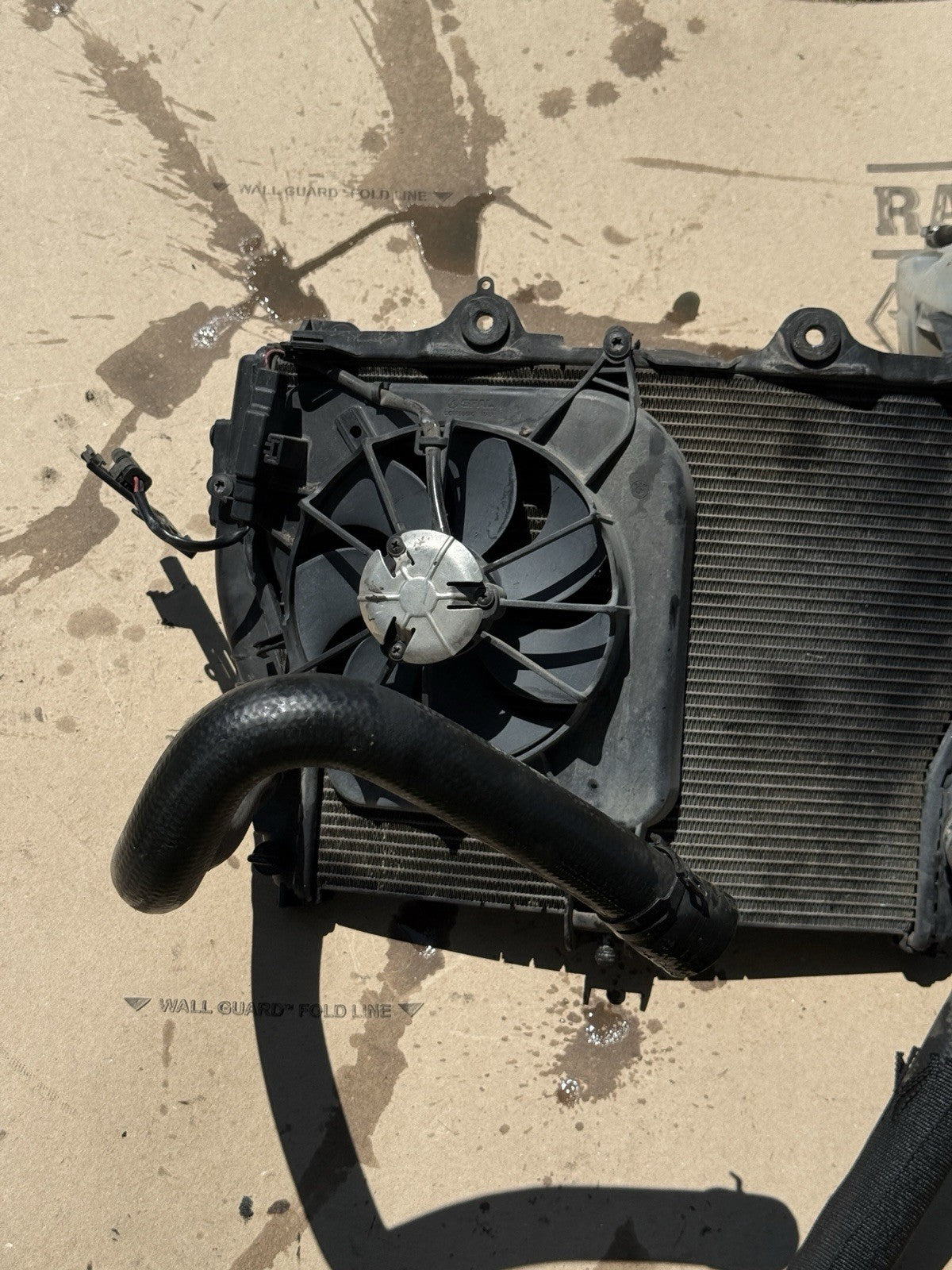 09-14 BMW S1000RR OEM ENGINE RADIATOR FANS MOTOR COOLER COOLING COOLANT HOSES
