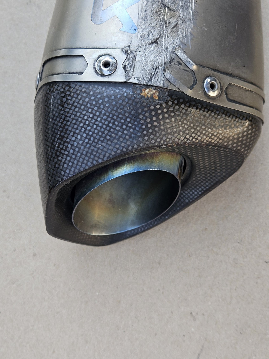 10-14 BMW S1000RR Akrapovic Slip On Exhaust Muffler Conical Pipe Mhas1z001