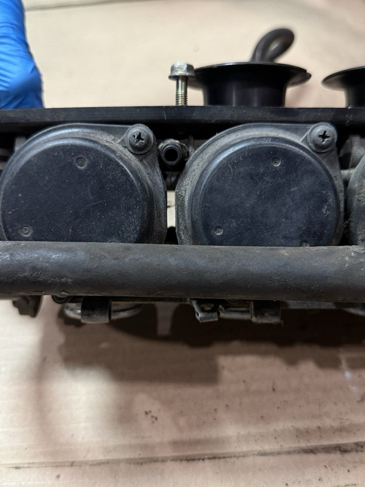 1998-1999 Kawasaki Ninja ZX6R ZX-6R ZX600G OEM Carburetors Carbs Carb Rack Bank4