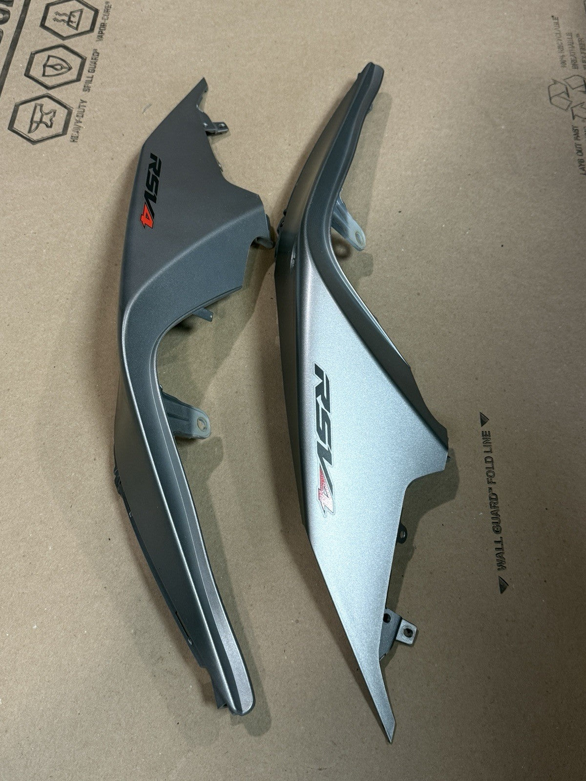2021-2024 Aprilia RSV4 1100 Factory Tail Fairing Cowl Panel L&R Pair Silver OEM