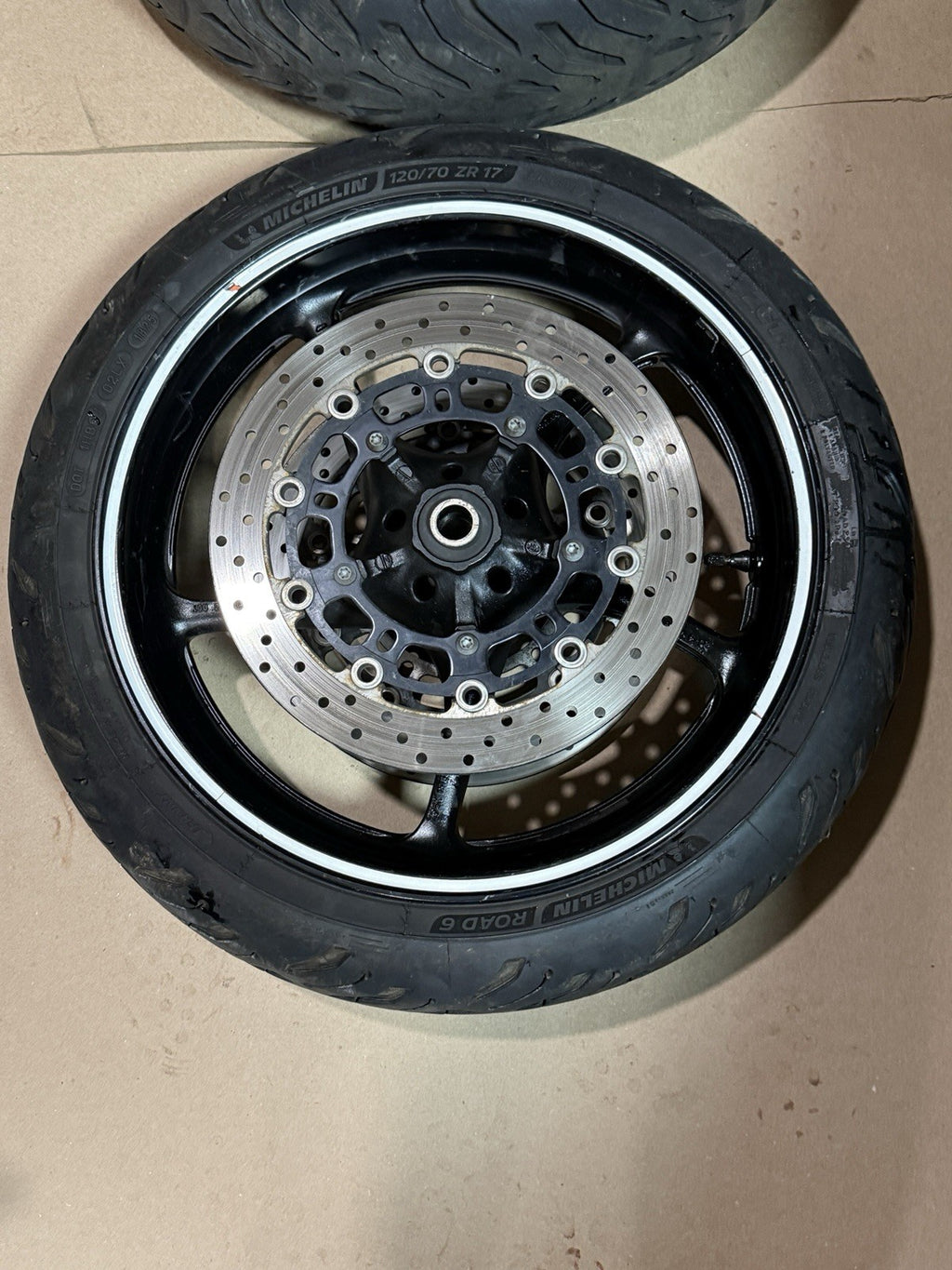 08-16 Yamaha YZF R6 YZFR6 OEM Front Rear Wheels Rims Rotors Sprocket Hub