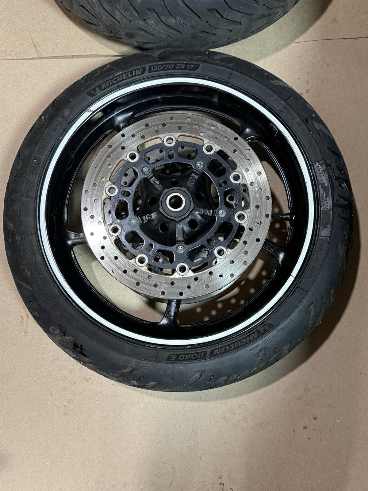08-16 Yamaha YZF R6 YZFR6 OEM Front Rear Wheels Rims Rotors Sprocket Hub