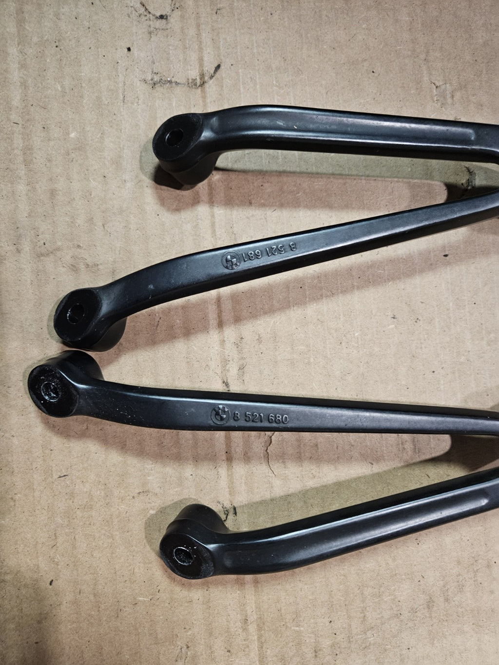 10-18 BMW S1000RR OEM Left Right Rear Passenger Foot Peg Bracket PAIR Set