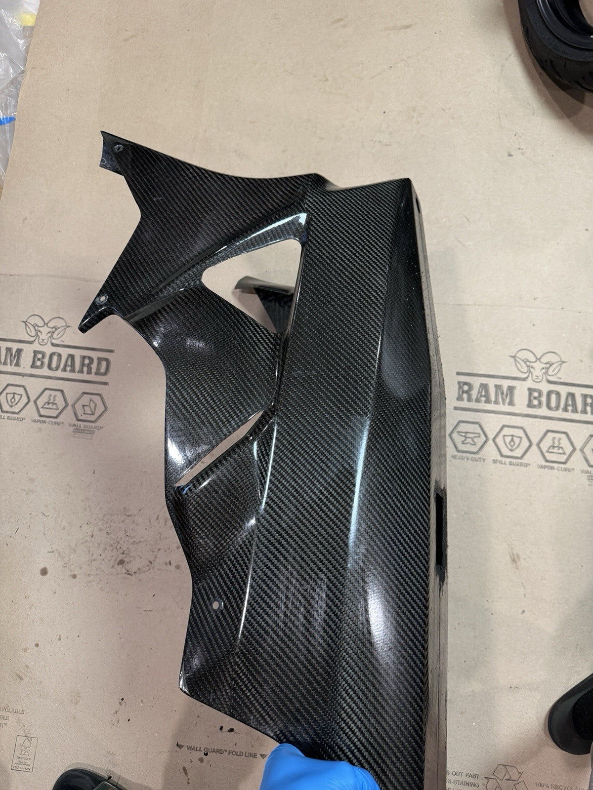 2009-2014 BMW S1000RR Carbon Fiber Race Belly Pan Lower Fairing One Piece