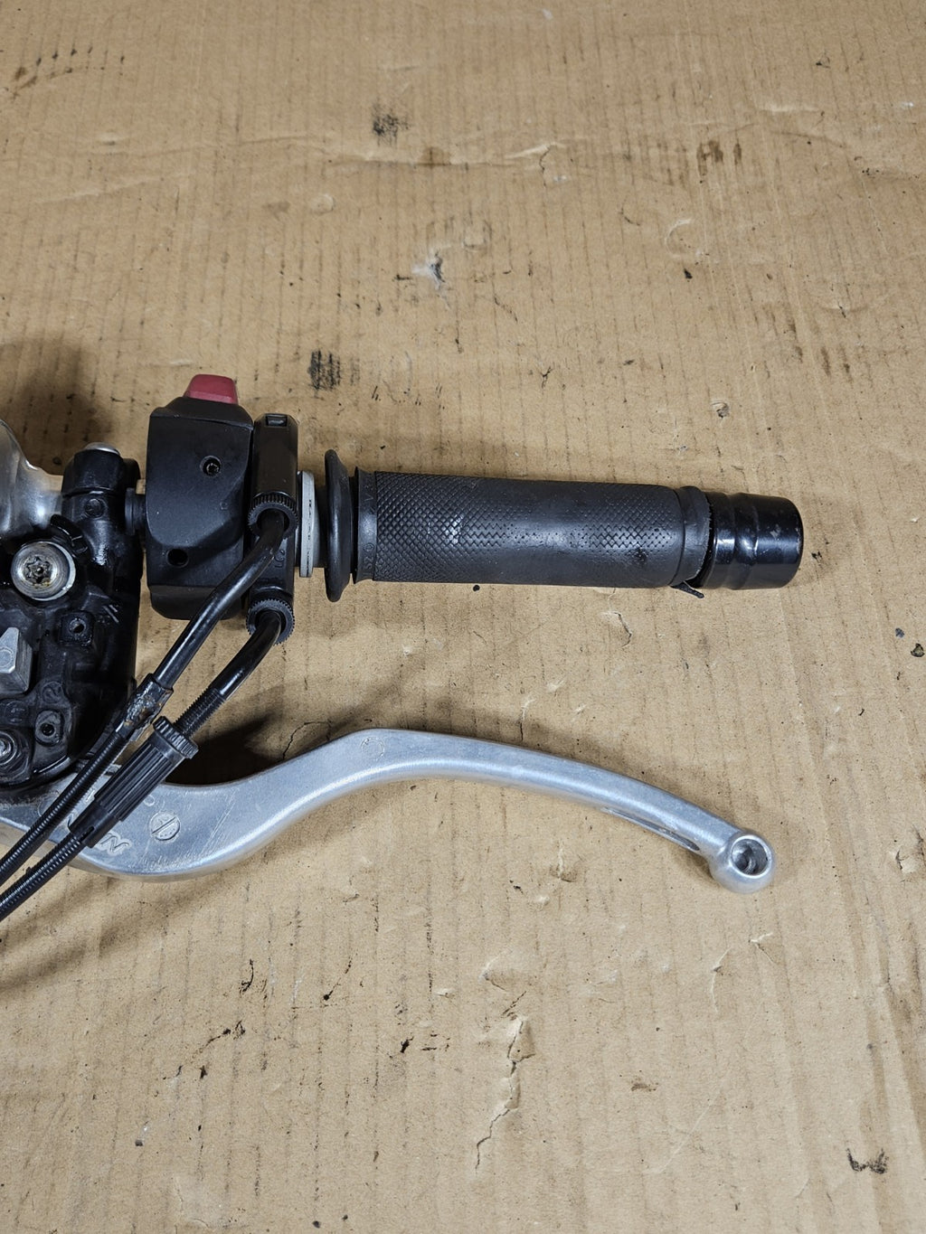 09-14 BMW S1000RR OEM Right Clip On Throttle Brake Master Cylinder Heated Grip4