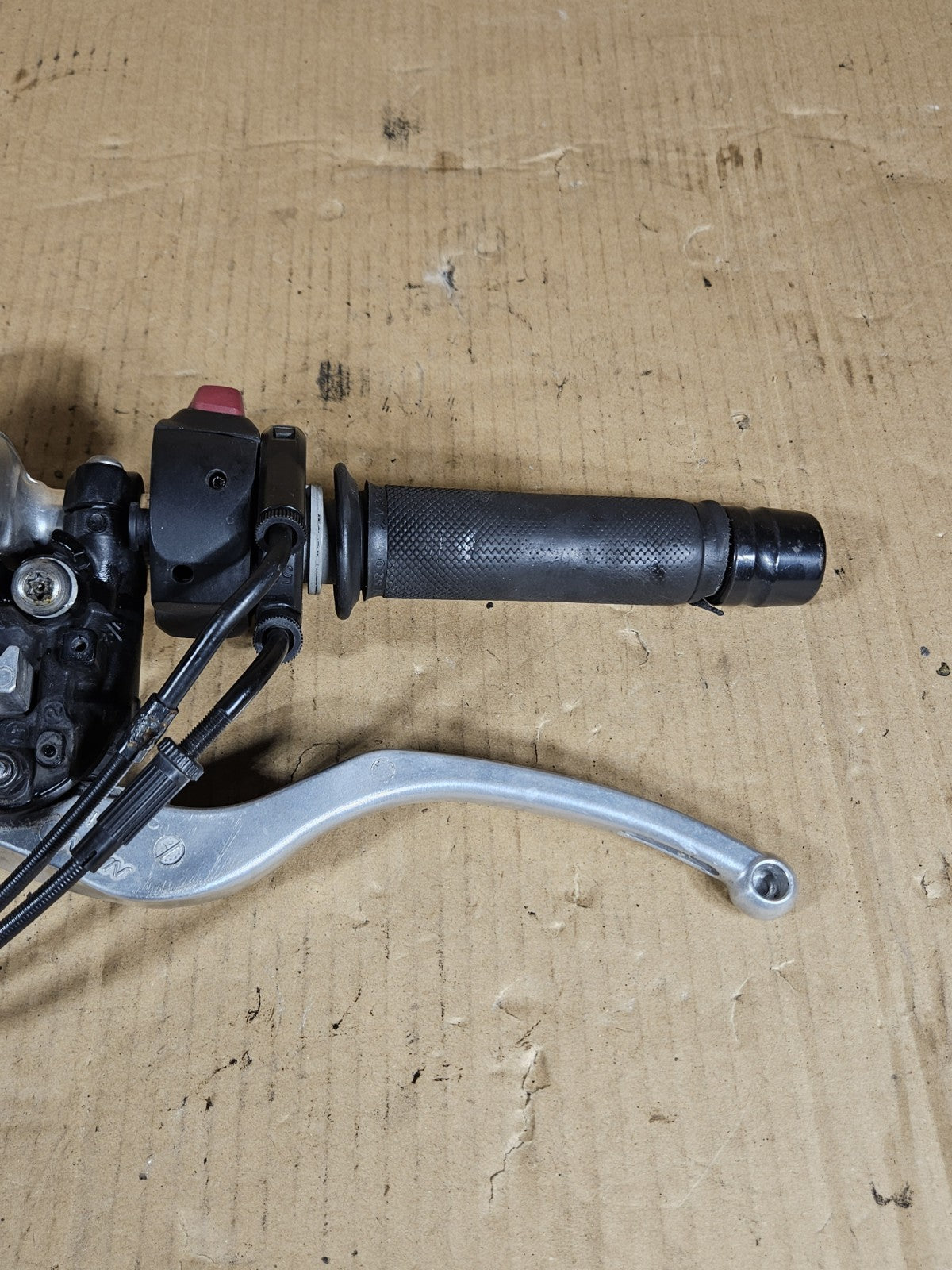 09-14 BMW S1000RR OEM Right Clip On Throttle Brake Master Cylinder Heated Grip4