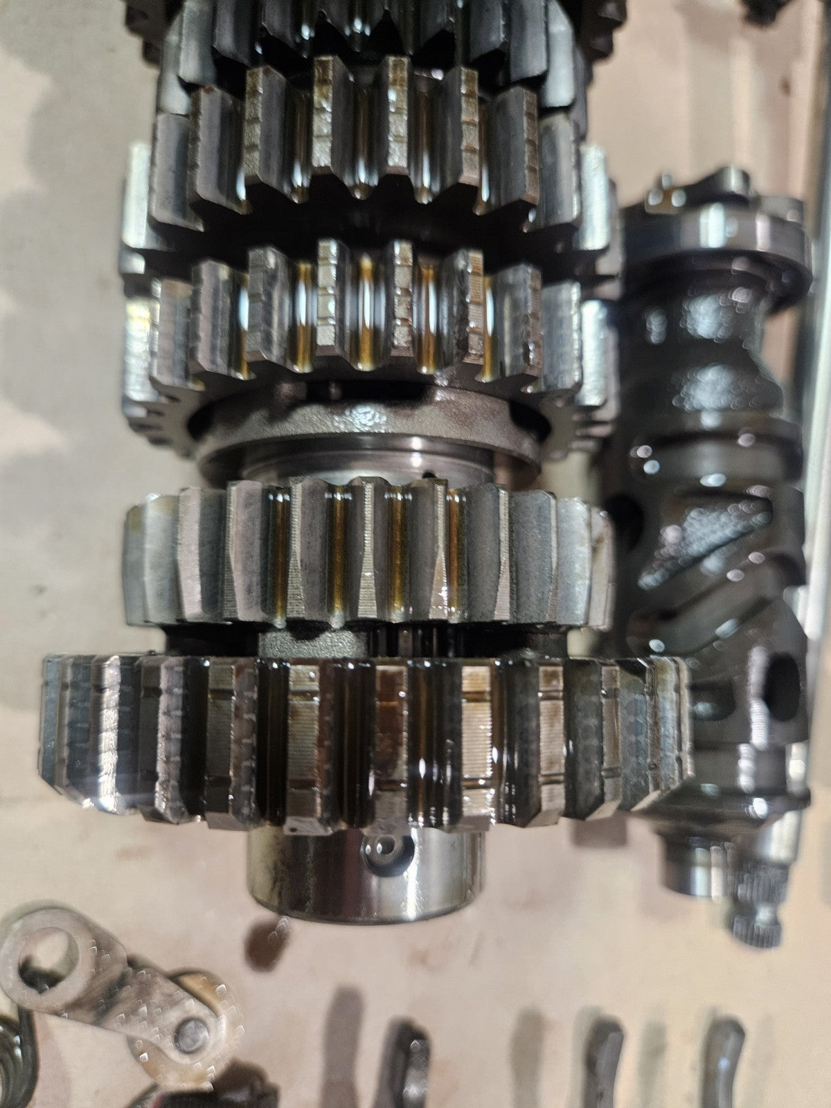 01-03 2002 Honda CBR600 F4i Transmission Gearbox Gear Shaft Fork Drum Lot OEM