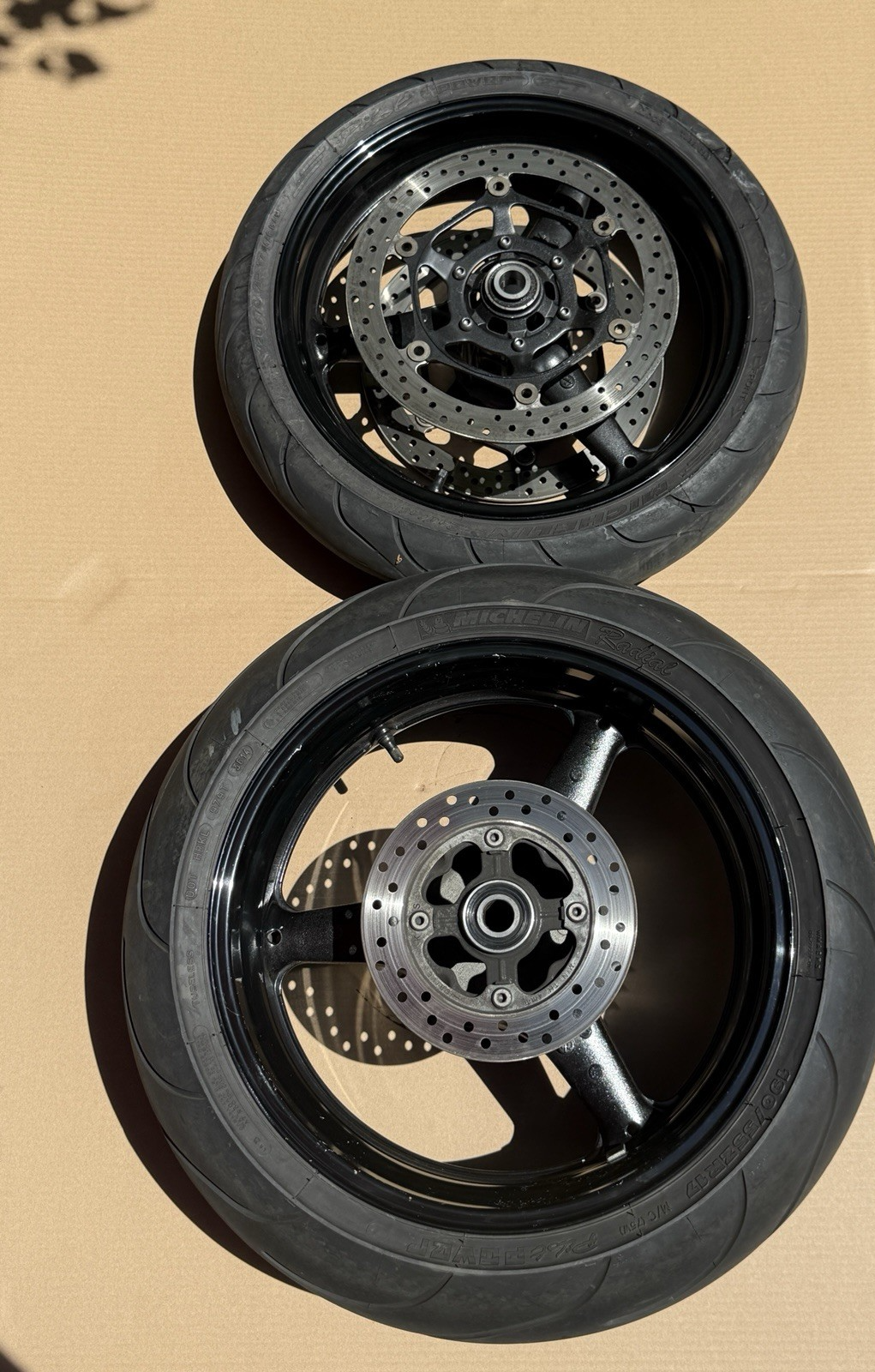 2008 Honda CBR1000RR SC59 Fireblade OEM Front Rear Wheels Rims Set 44650-MFL-30518