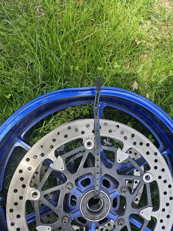 17-24 2017 Suzuki GSXR1000R GENUINE OEM Front Wheel Rim Blue DENTED