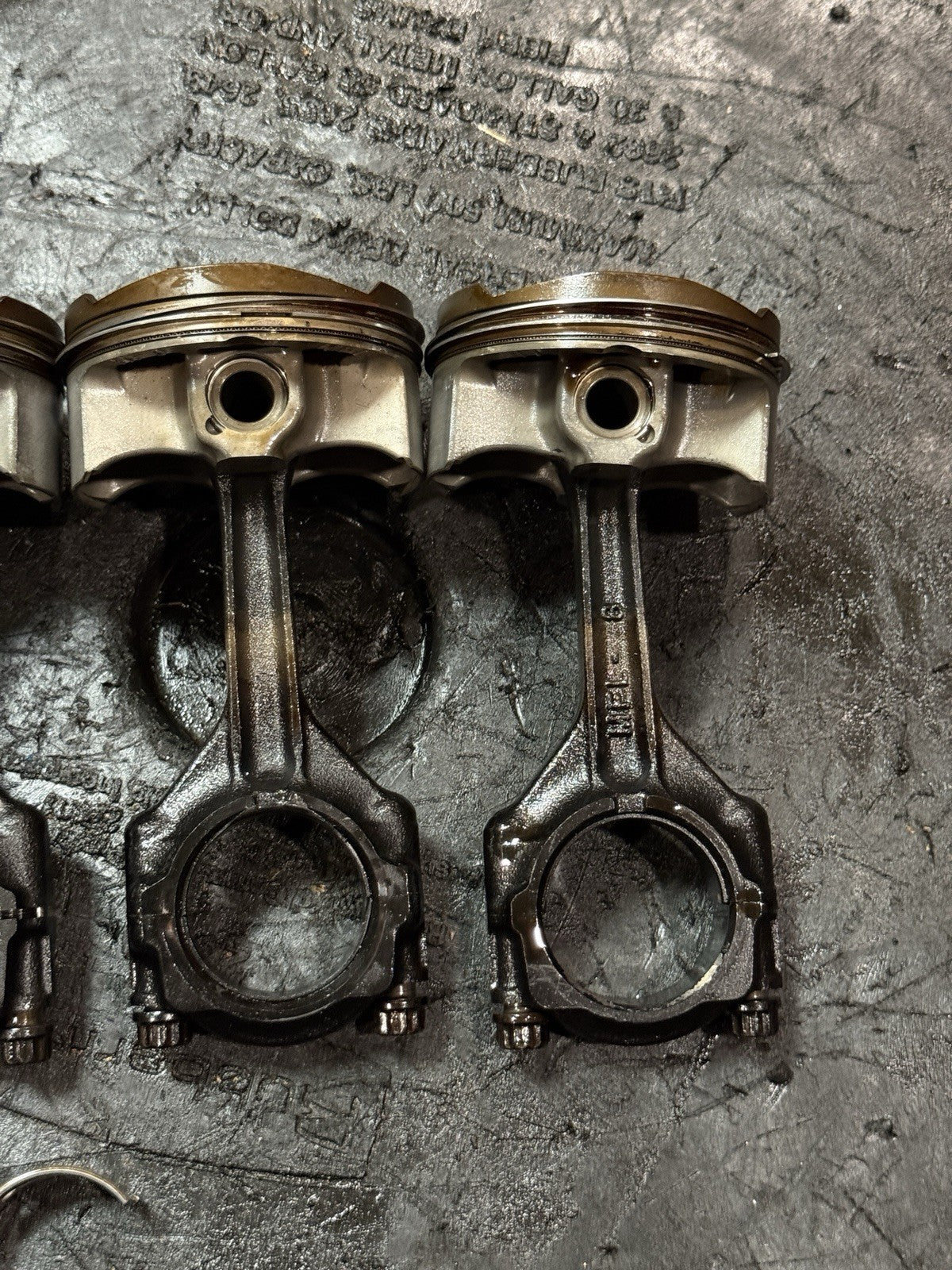 08-16 Honda CBR1000RR SC59 OEM Engine Pistons Connecting Rods Set 13101-MFL-0107