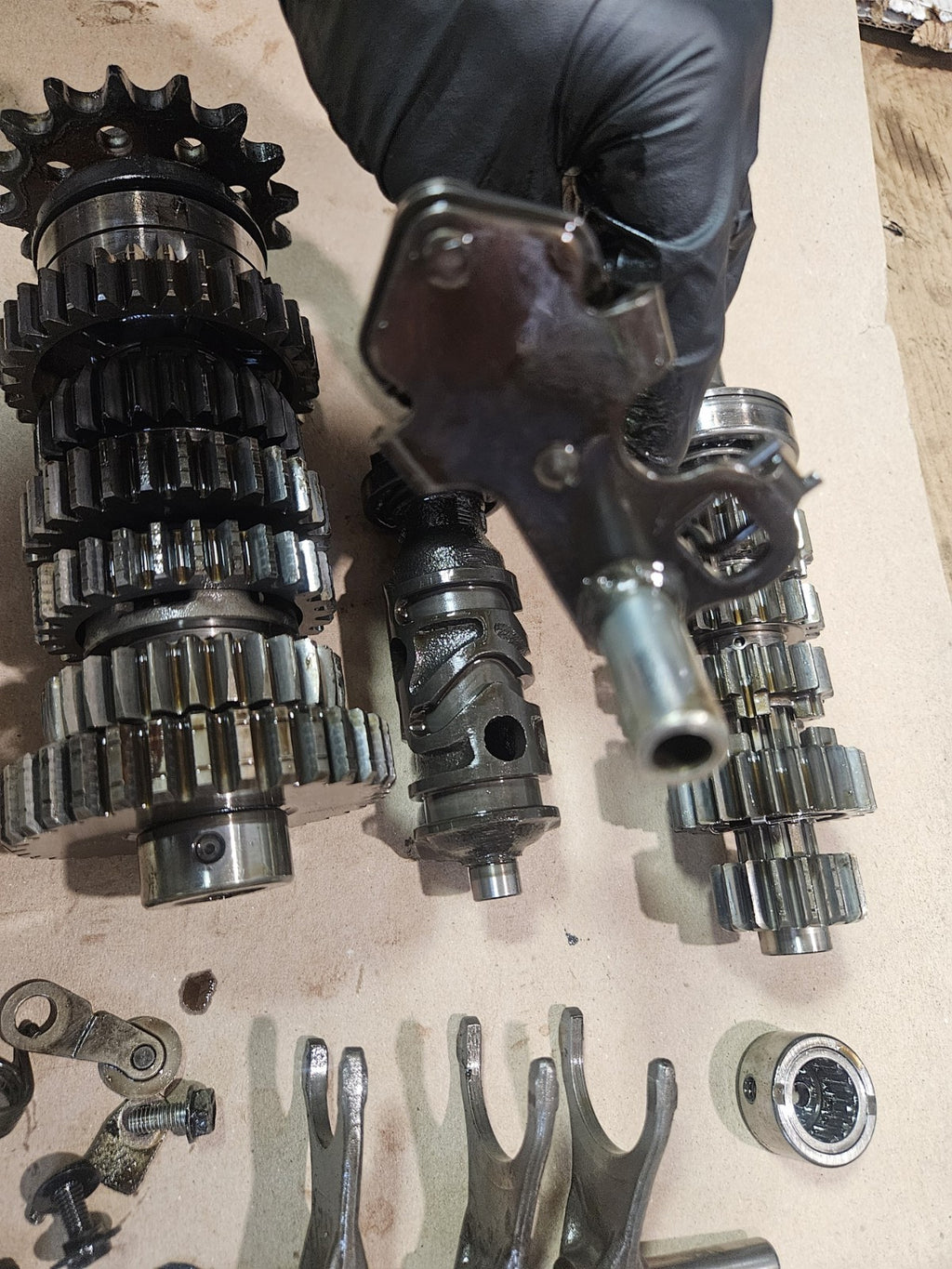 01-03 2002 Honda CBR600 F4i Transmission Gearbox Gear Shaft Fork Drum Lot OEM