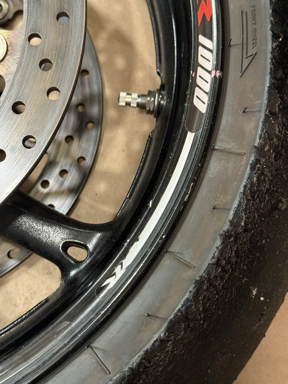 09-16 Suzuki GSXR1000 Front Rear Wheel Rim Set Pair Straight Track OEM Wheels