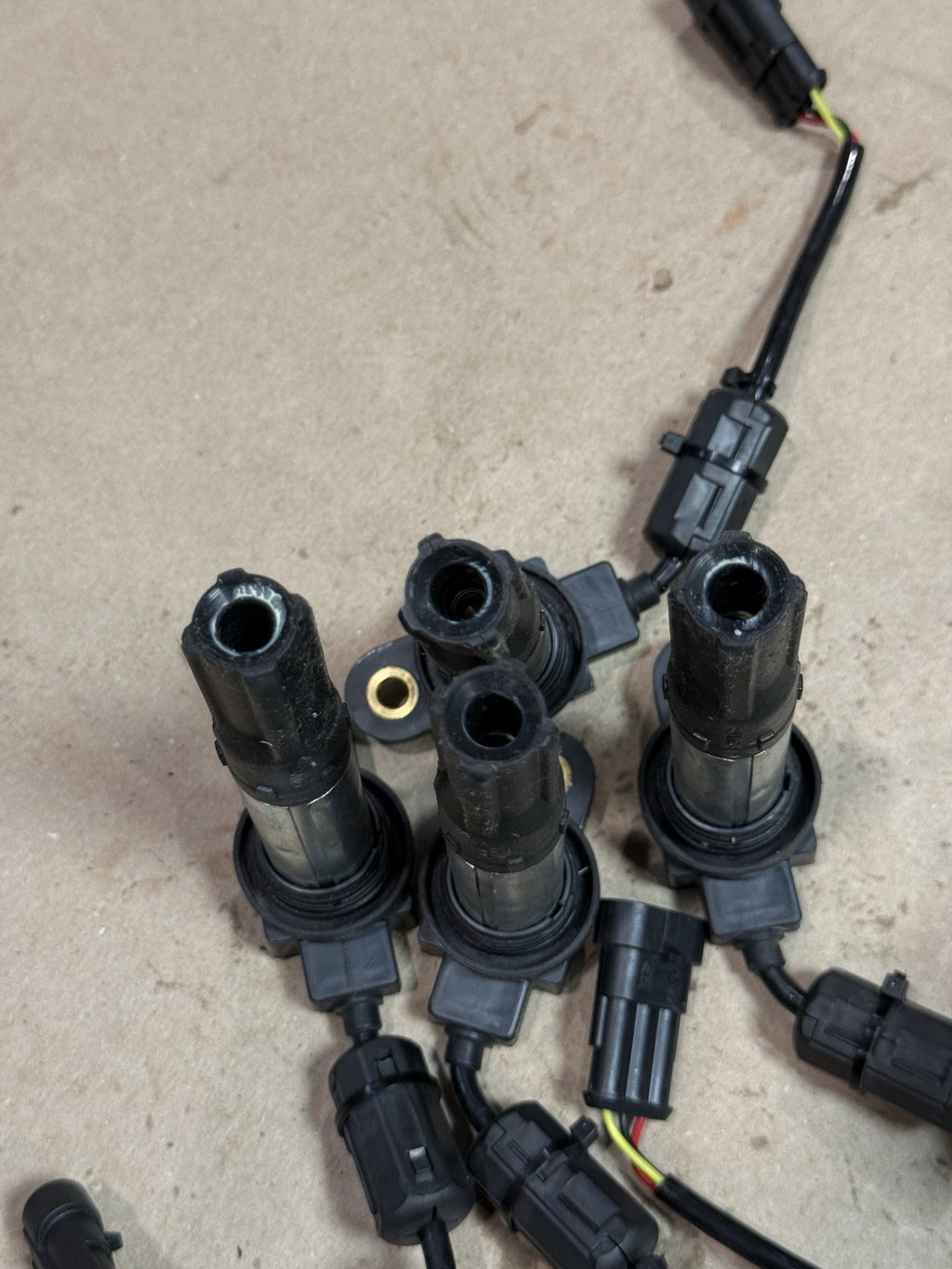 21-24 Aprilia RSV4 1100 Factory OEM Ignition Coils Plug Boots Wire Set Tested
