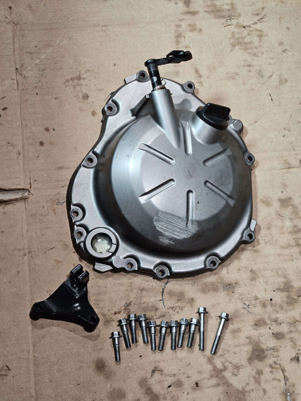 13-18 Kawasaki Ninja Zx6r 636 Clutch Side Engine Motor Cover 14032-0572 OEM DMG