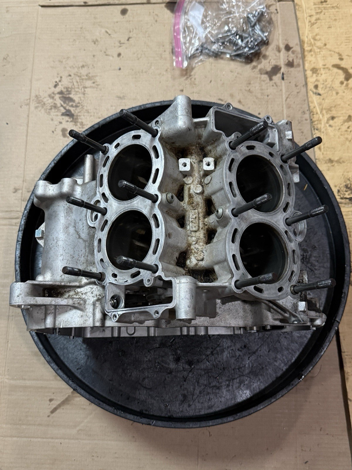 2016-2018 Aprilia RSV4 Factory APRC OEM Engine Crankcase Crank Cases Motor Block0