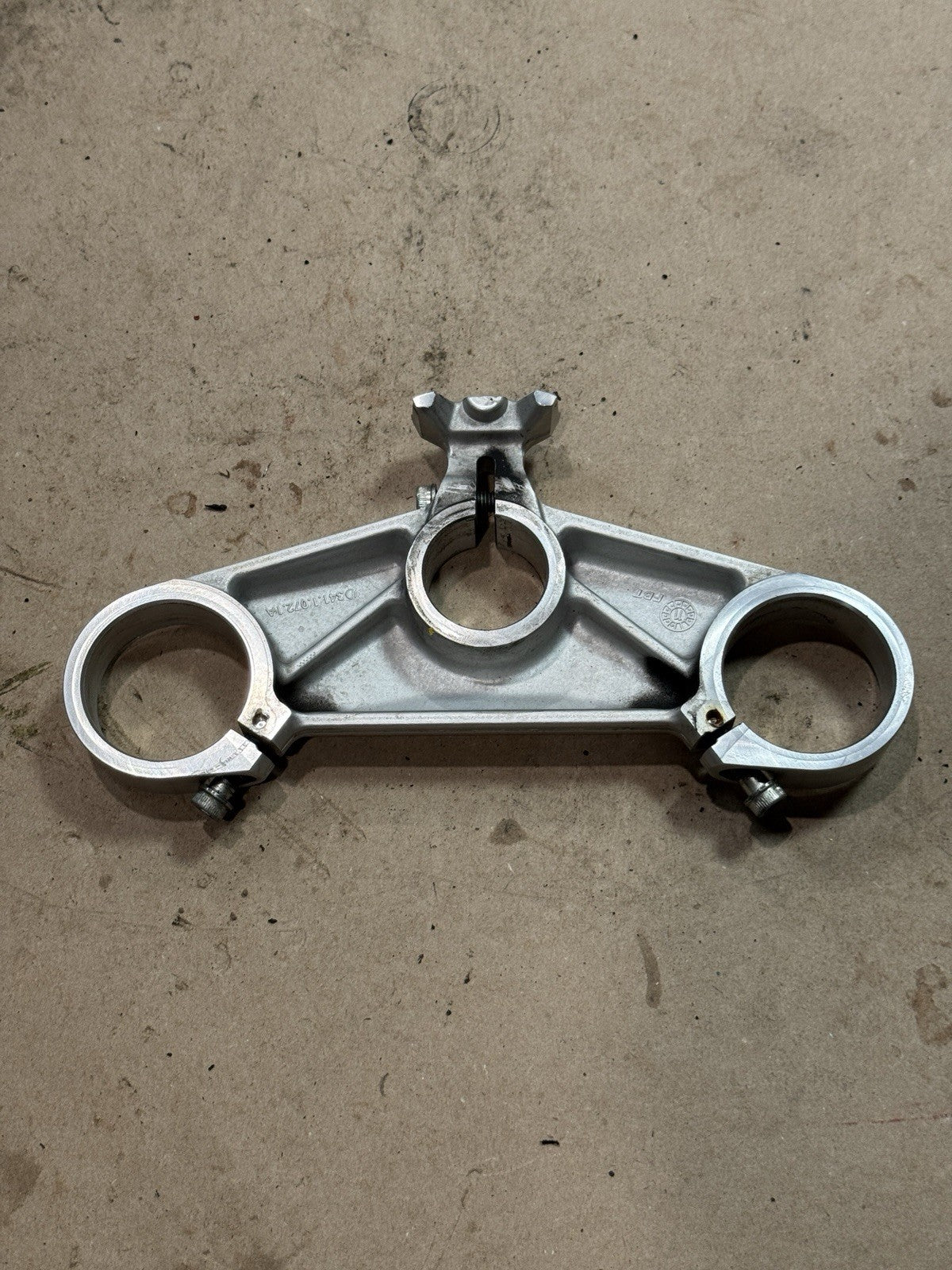 2009-2013 Ducati 848 EVO 1198 1198S SP OEM Top Triple Tree Clamp Yoke 34110721A4