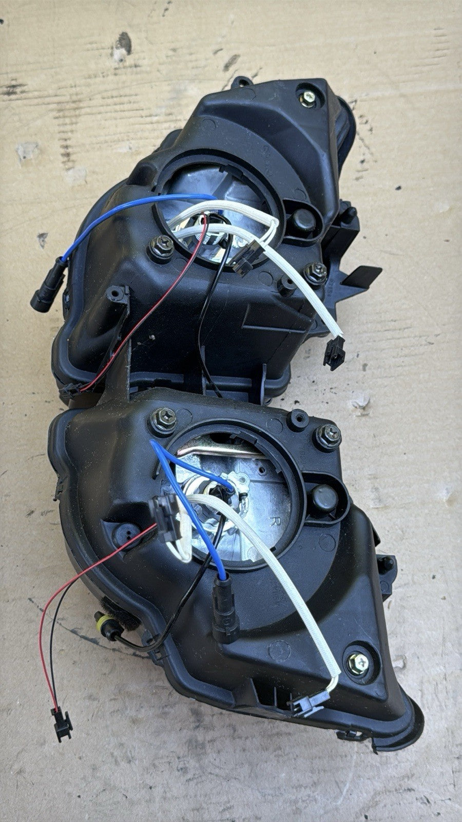 2008-2011 Honda CBR1000RR Fireblade LED Angel Eyes Halo Headlight Assembly SC5910