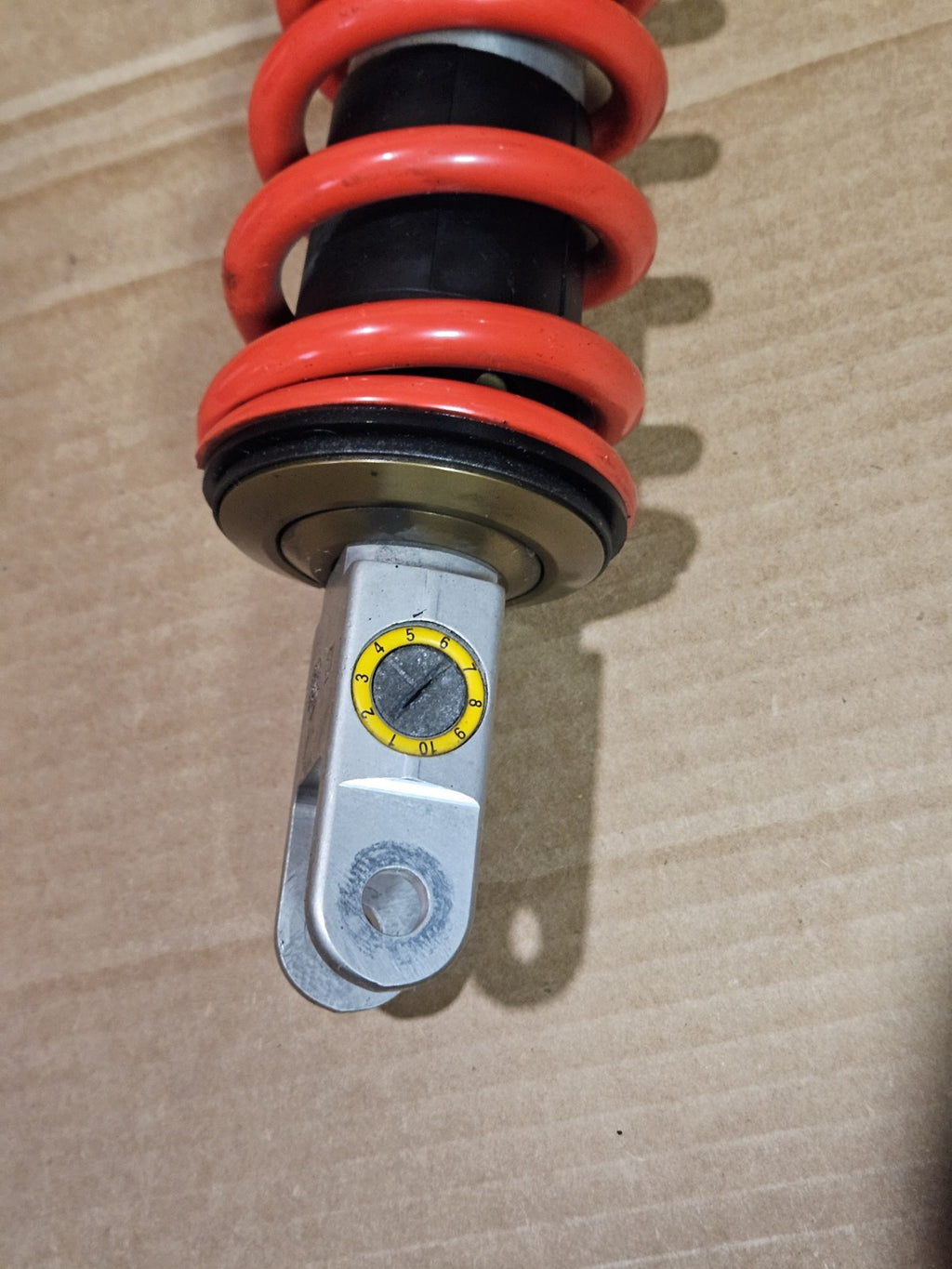 09-14 BMW S1000RR OEM Rear Shock Suspension Strut Red Spring Unit