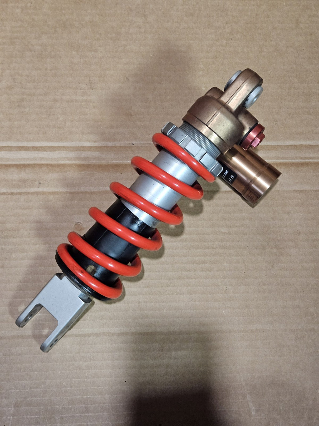 09-14 BMW S1000RR OEM Rear Shock Suspension Strut Red Spring Unit