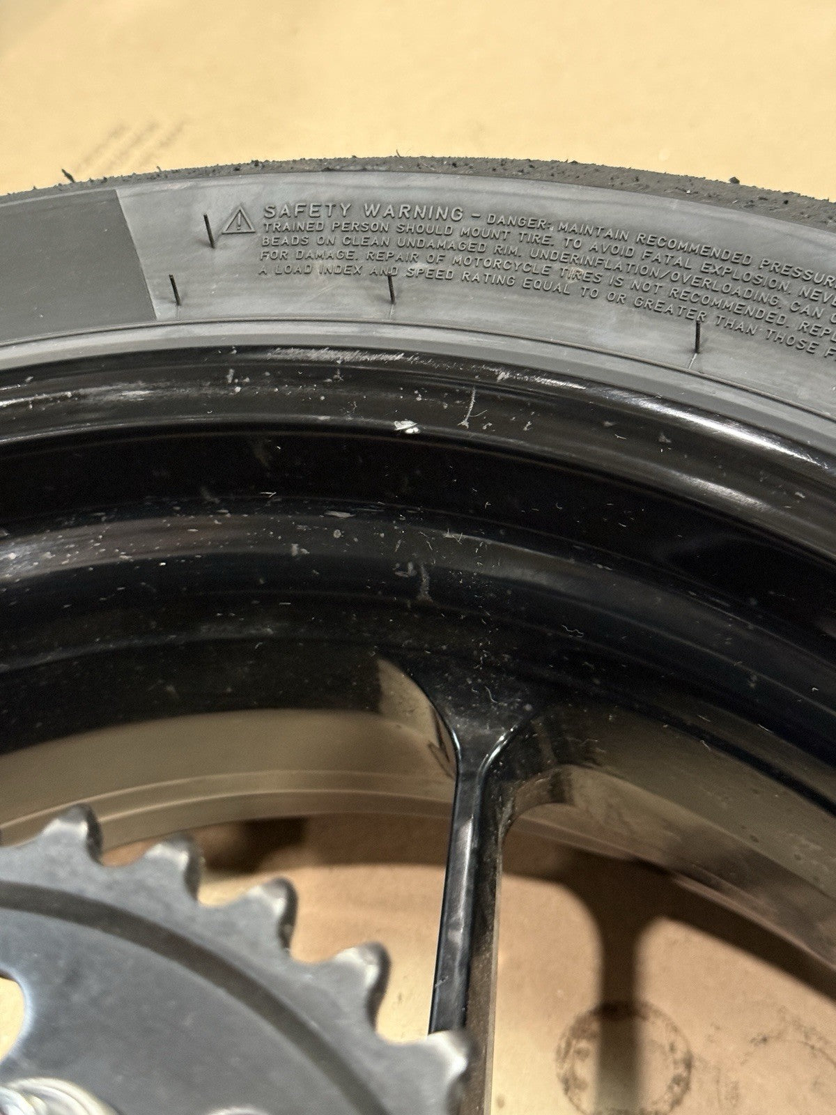 2021-24 Aprilia RSV4 1100 OEM Front & Rear Wheel Rim Set Mounted Tires Straight