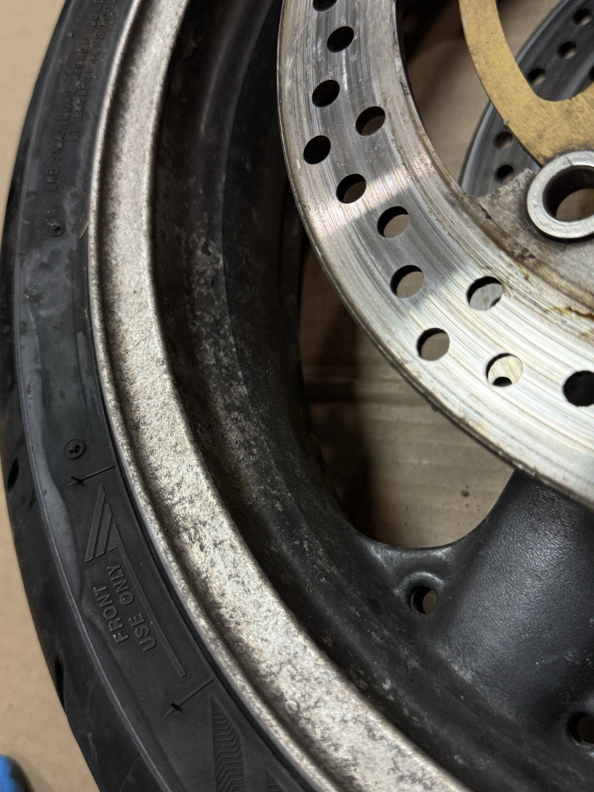 98-02 Kawasaki Ninja ZX6R ZX600 00-03 ZX9R OEM Front Wheel Rim 17x3.5 41073-163323