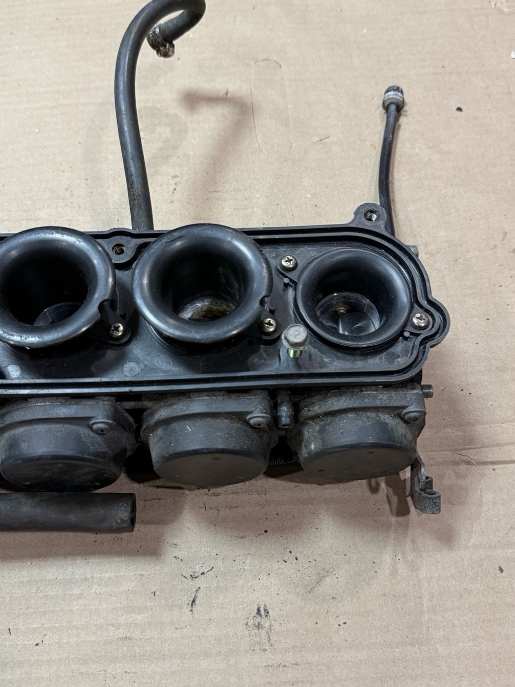 1998-1999 Kawasaki Ninja ZX6R ZX-6R ZX600G OEM Carburetors Carbs Carb Rack Bank1