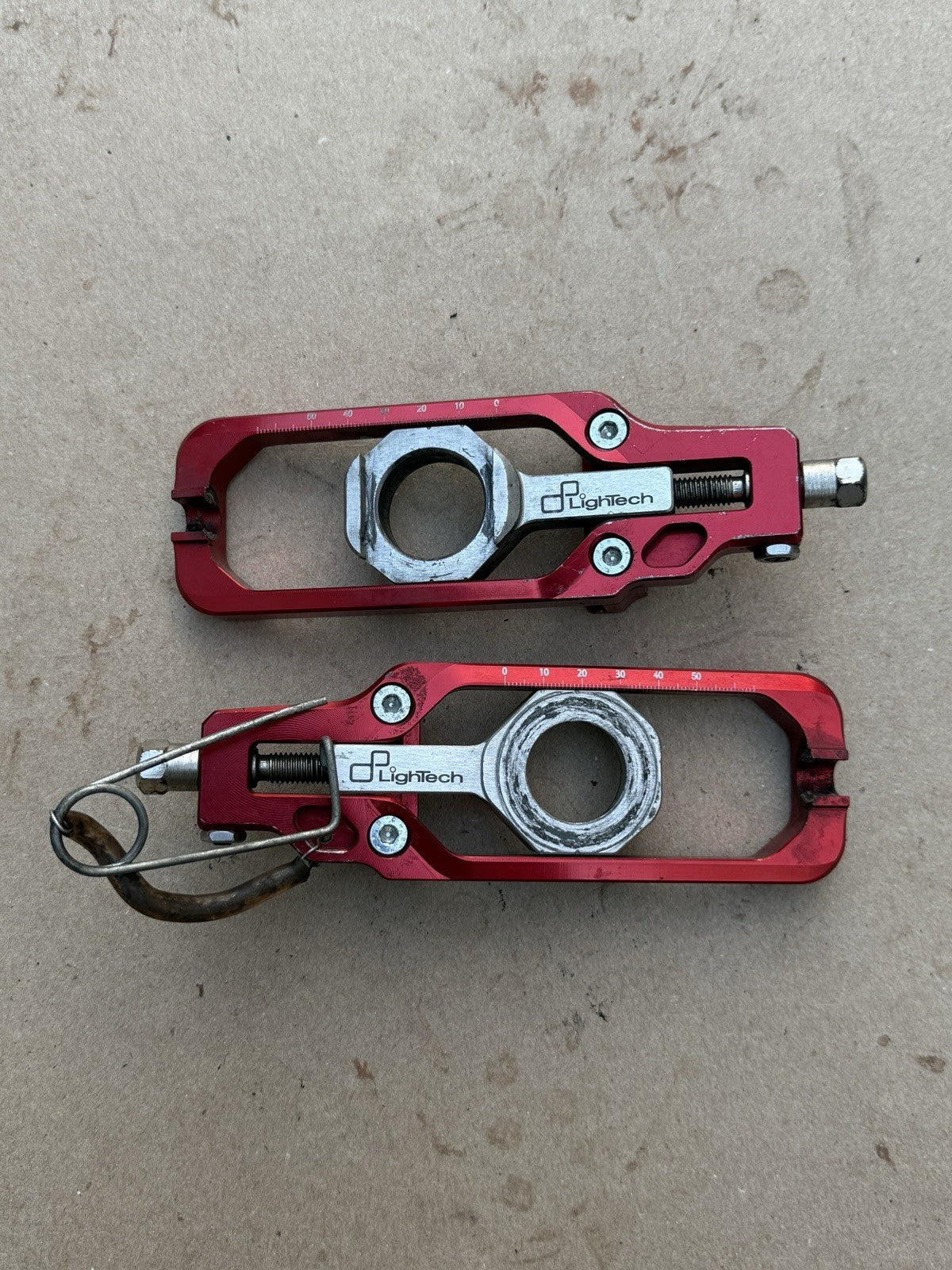 09-16 Suzuki GSXR1000 Lightech Chain Guide Adjusters RED9