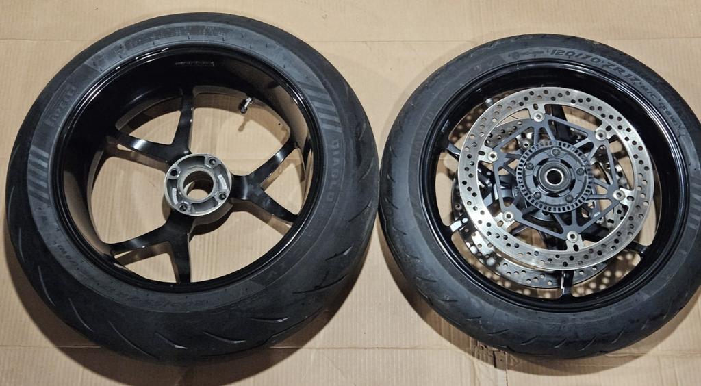 2012-2017 Ducati Panigale 1199 1299 OEM Front Rear Wheels Rotors Set