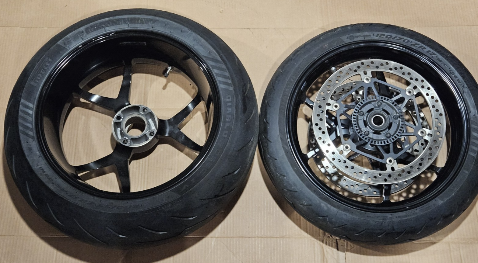 2012-2017 Ducati Panigale 1199 1299 OEM Front Rear Wheels Rotors Set