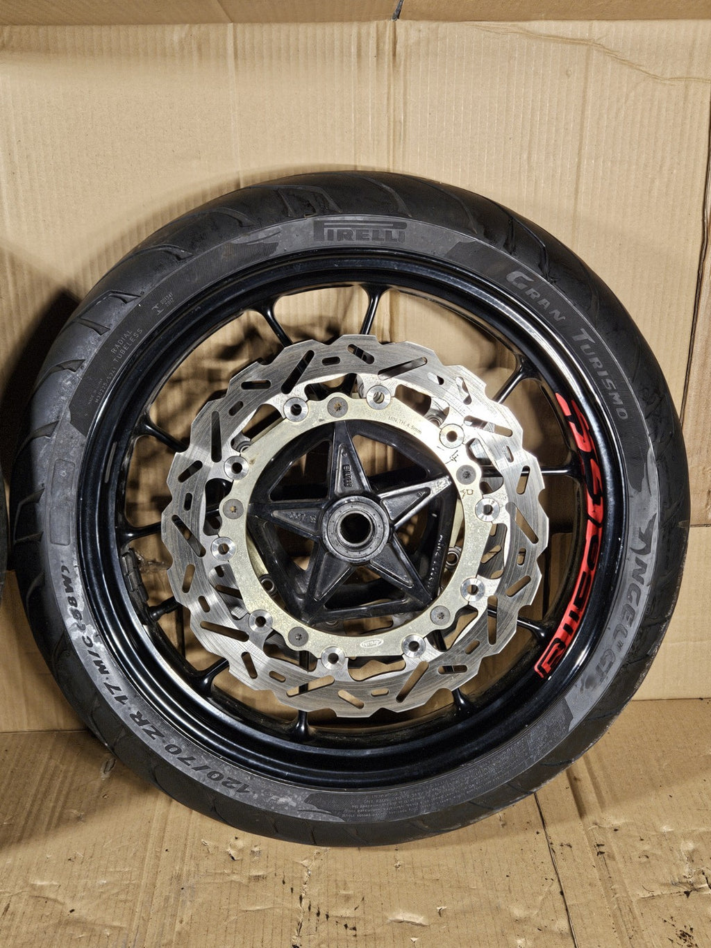 2012 BMW S1000RR OEM Front Rear Wheels Rims Set with Brake Rotors Wheel Pair10
