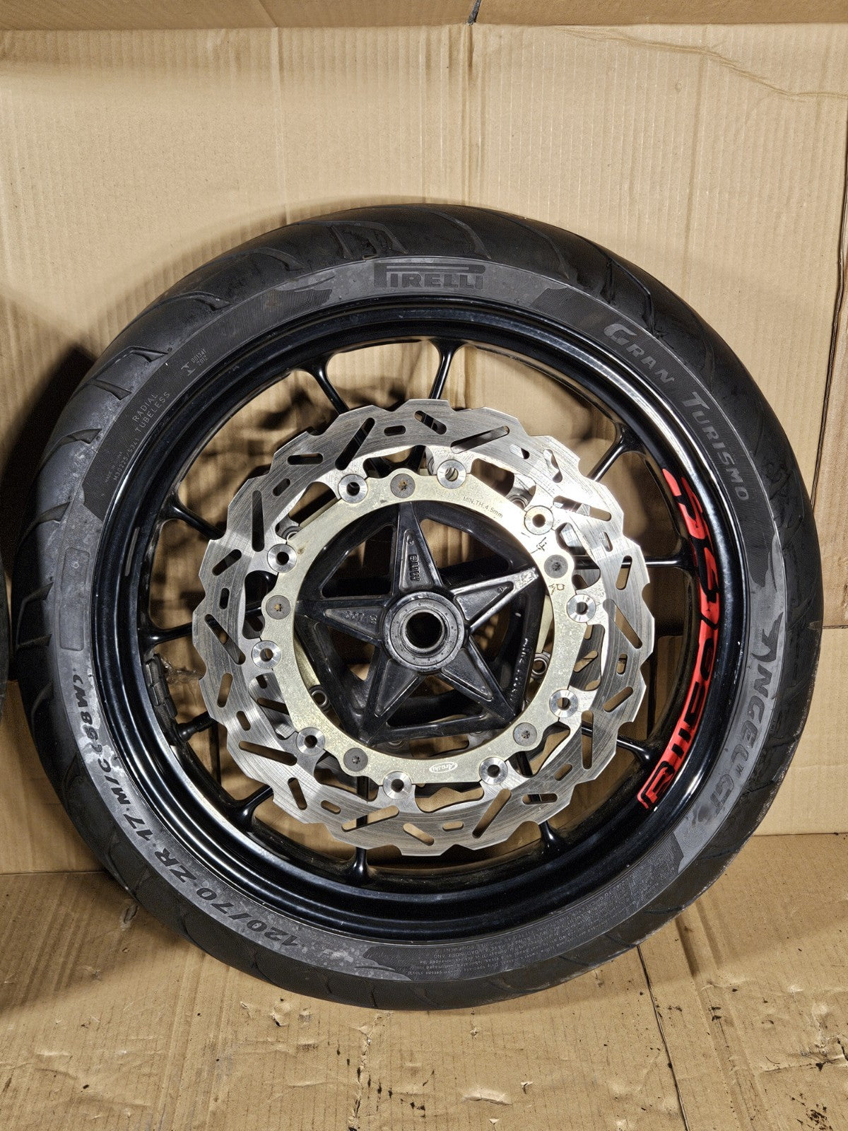 2012 BMW S1000RR OEM Front Rear Wheels Rims Set with Brake Rotors Wheel Pair10